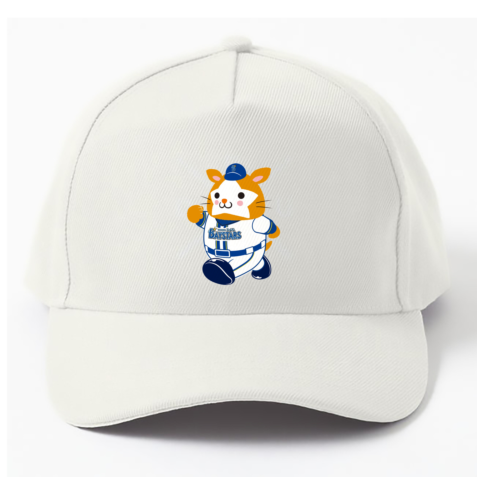 YOKOHAMA DeNA BAYSTARS MASCOT DB.STARMAN 2025 HOME UNIFORM APPLICATION WALKING Logo - ベースボールキャップ ・ 綿100％ ・ 男女兼用 ・ スポーツ 帽子 ・ 日常使い 散歩 アウトドア 旅行用