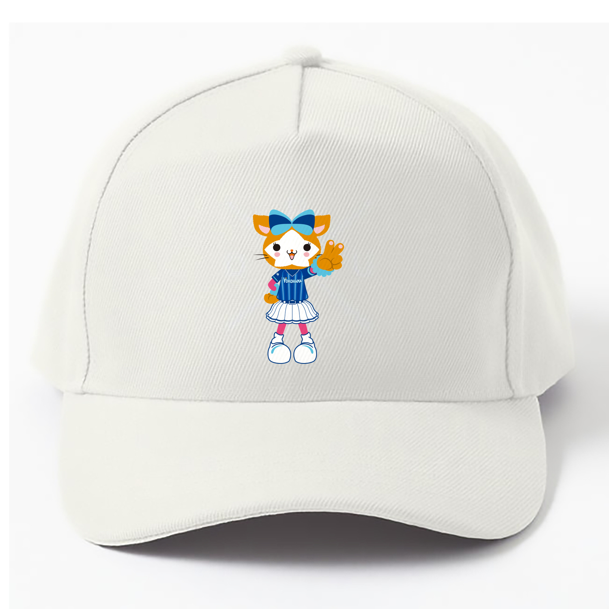 YOKOHAMA DeNA BAYSTARS MASCOT DB.KIRARA AWAY UNIFORM Logo - ベースボールキャップ ・ 綿100％ ・ 男女兼用 ・ スポーツ 帽子 ・ 日常使い 散歩 アウトドア 旅行用