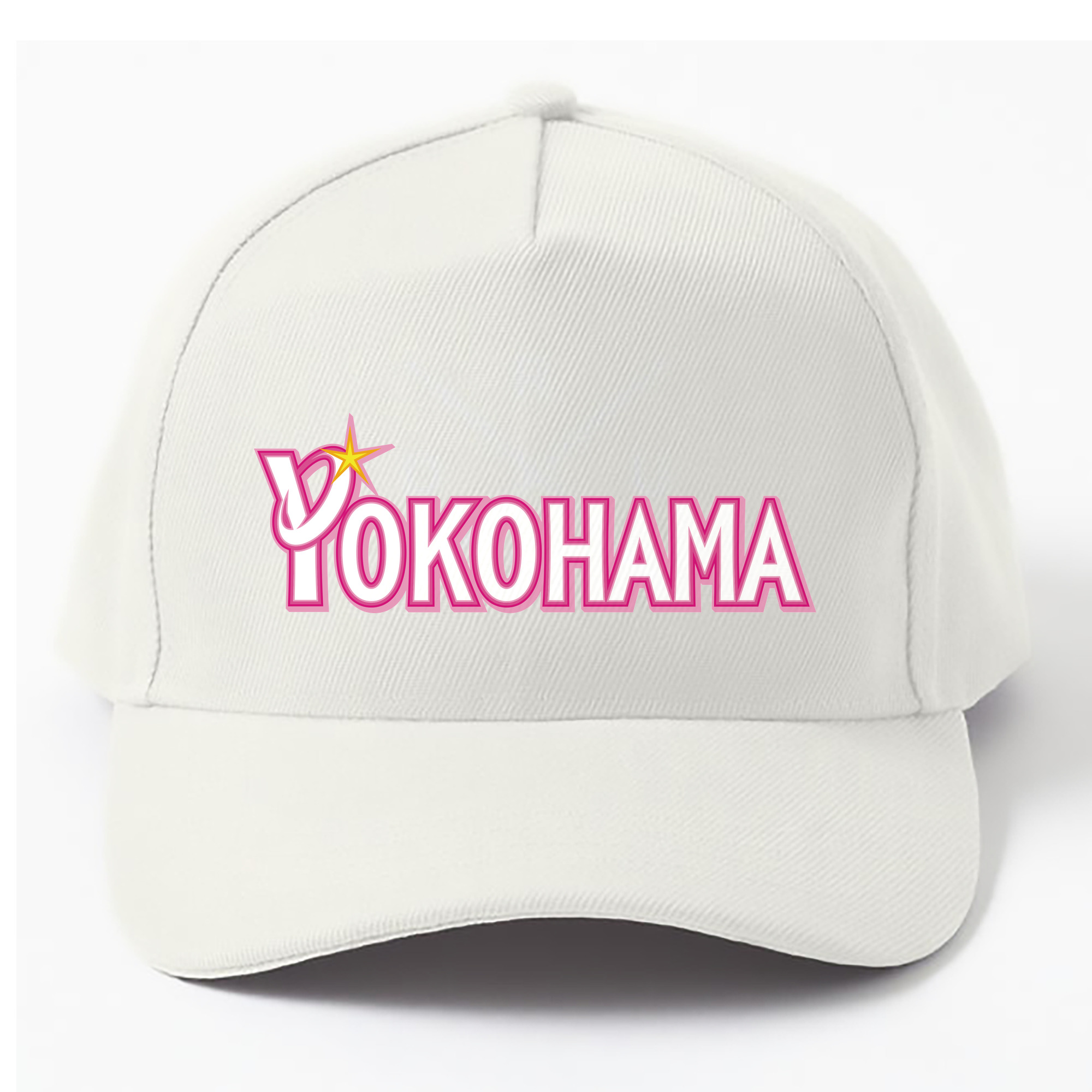 YOKOHAMA DeNA BAYSTARS YOKOHAMA ☆ GIRLS FESTIVAL 2015 YOKOHAMA WORDMARK APPLICATION Logo - ベースボールキャップ ・ 綿100％ ・ 男女兼用 ・ スポーツ 帽子 ・ 日常使い 散歩 アウトドア 旅行用