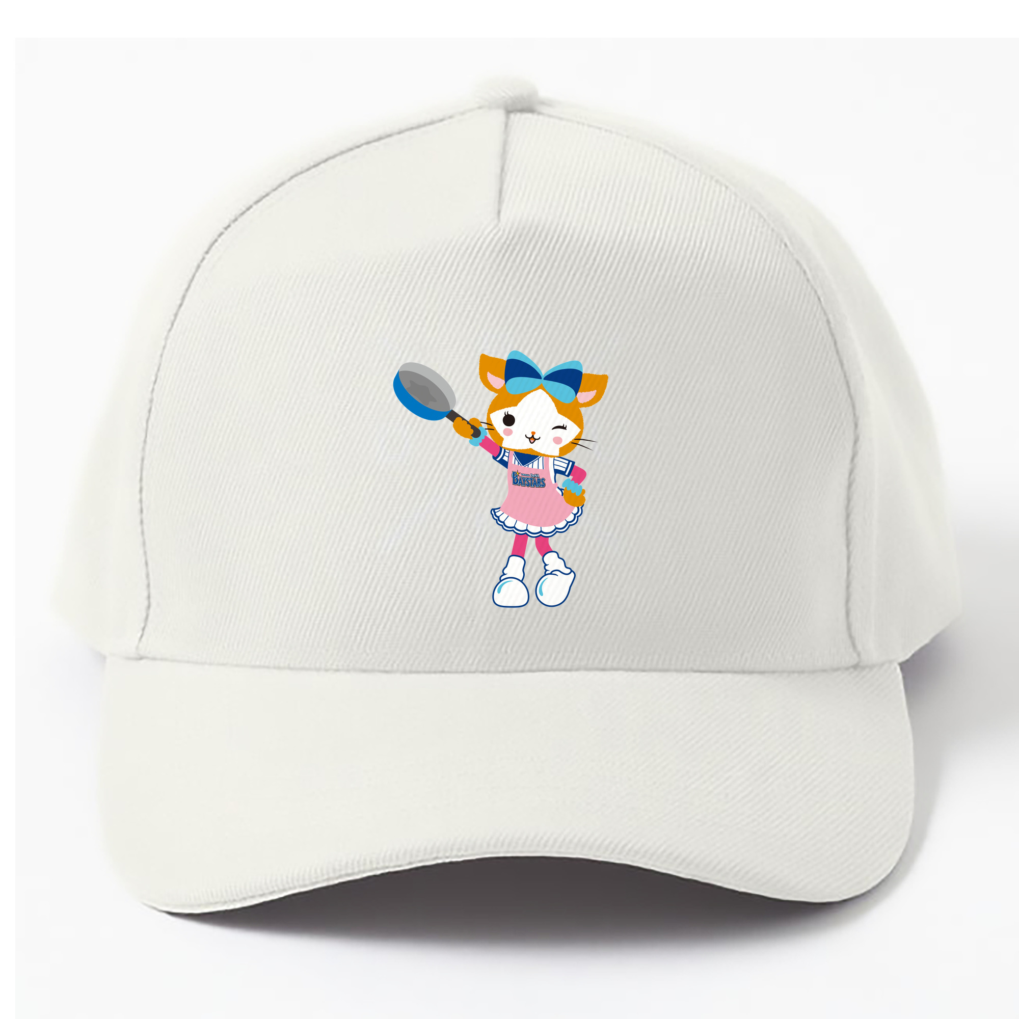YOKOHAMA DeNA BAYSTARS MASCOT DB.KIRARA APPLICATION COOKING Logo - ベースボールキャップ ・ 綿100％ ・ 男女兼用 ・ スポーツ 帽子 ・ 日常使い 散歩 アウトドア 旅行用