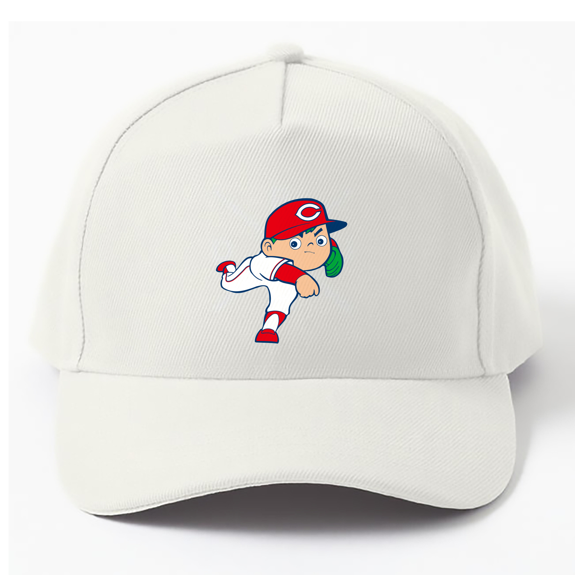 HIROSHIMA TOYO CARP MASCOT APPLICATION PITCHING Logo - ベースボールキャップ ・ 綿100％ ・ 男女兼用 ・ スポーツ 帽子 ・ 日常使い 散歩 アウトドア 旅行用