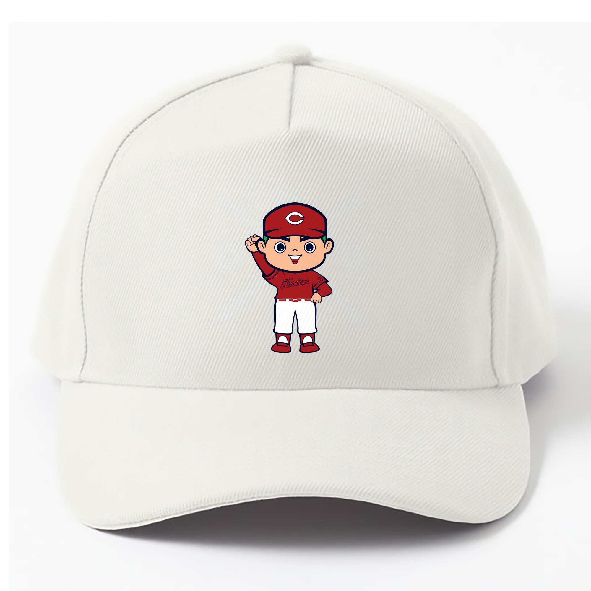 HIROSHIMA TOYO CARP MASCOT CARP BOYA 2023 VISITOR UNIFORM APPLICATION FIGHTING Logo - ベースボールキャップ ・ 綿100％ ・ 男女兼用 ・ スポーツ 帽子 ・ 日常使い 散歩 アウトドア 旅行用