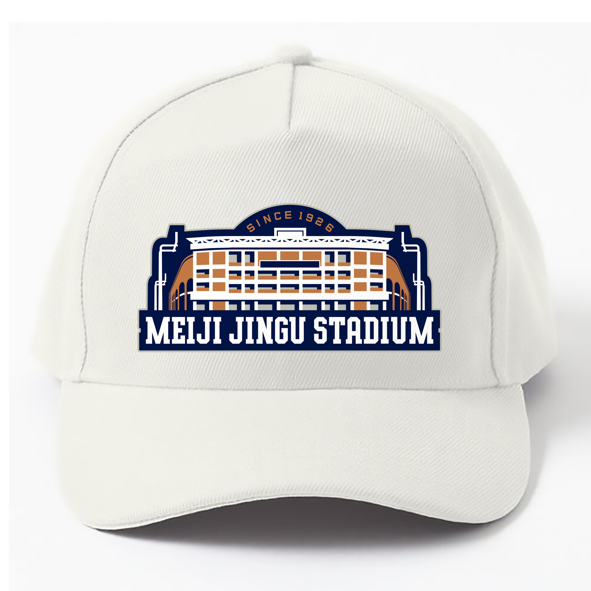 MEIJI JINGU STADIUM Logo - ベースボールキャップ ・ 綿100％ ・ 男女兼用 ・ スポーツ 帽子 ・ 日常使い 散歩 アウトドア 旅行用