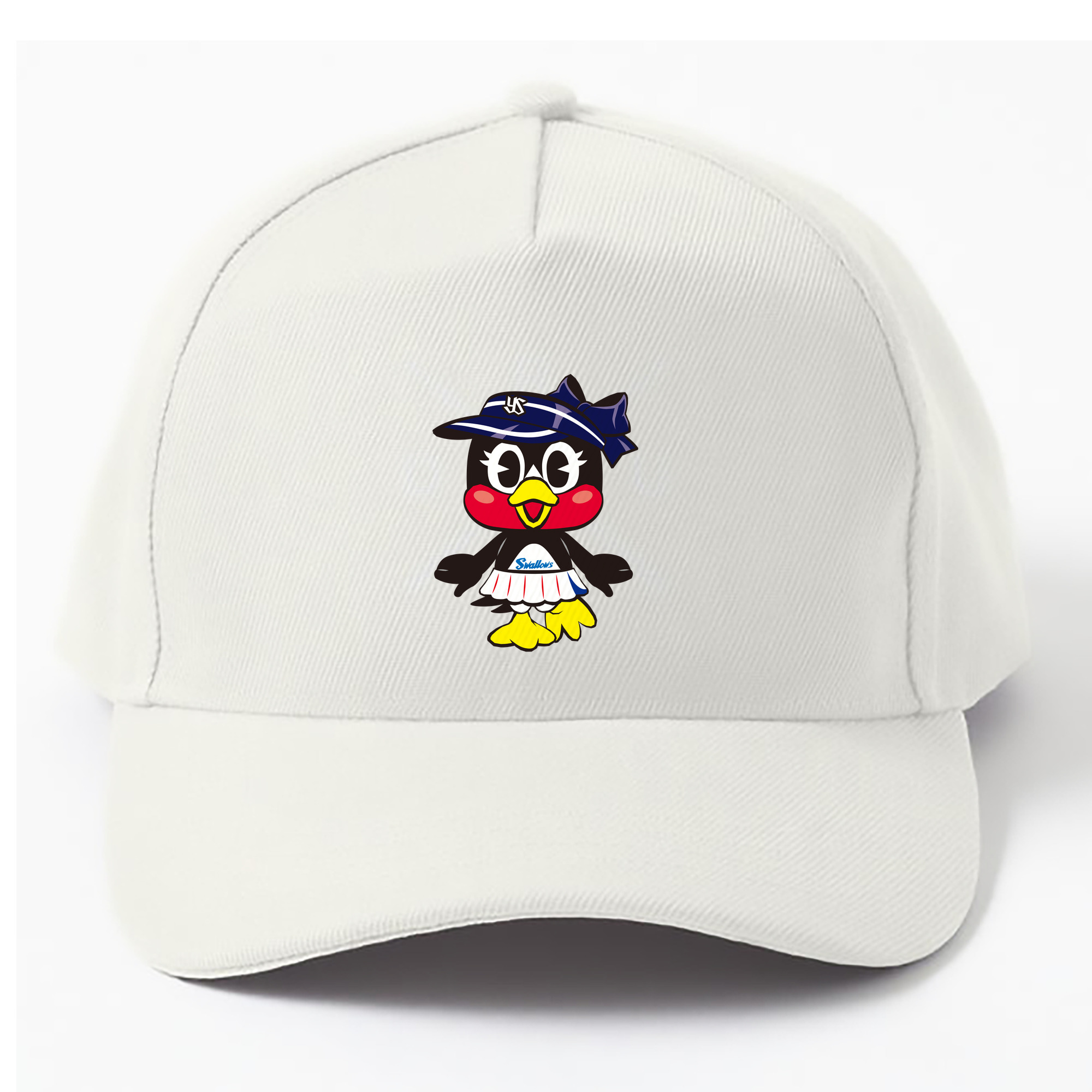 TOKYO YAKULT SWALLOWS MASCOT TSUBAMI APPLICATION STAND Logo - ベースボールキャップ ・ 綿100％ ・ 男女兼用 ・ スポーツ 帽子 ・ 日常使い 散歩 アウトドア 旅行用