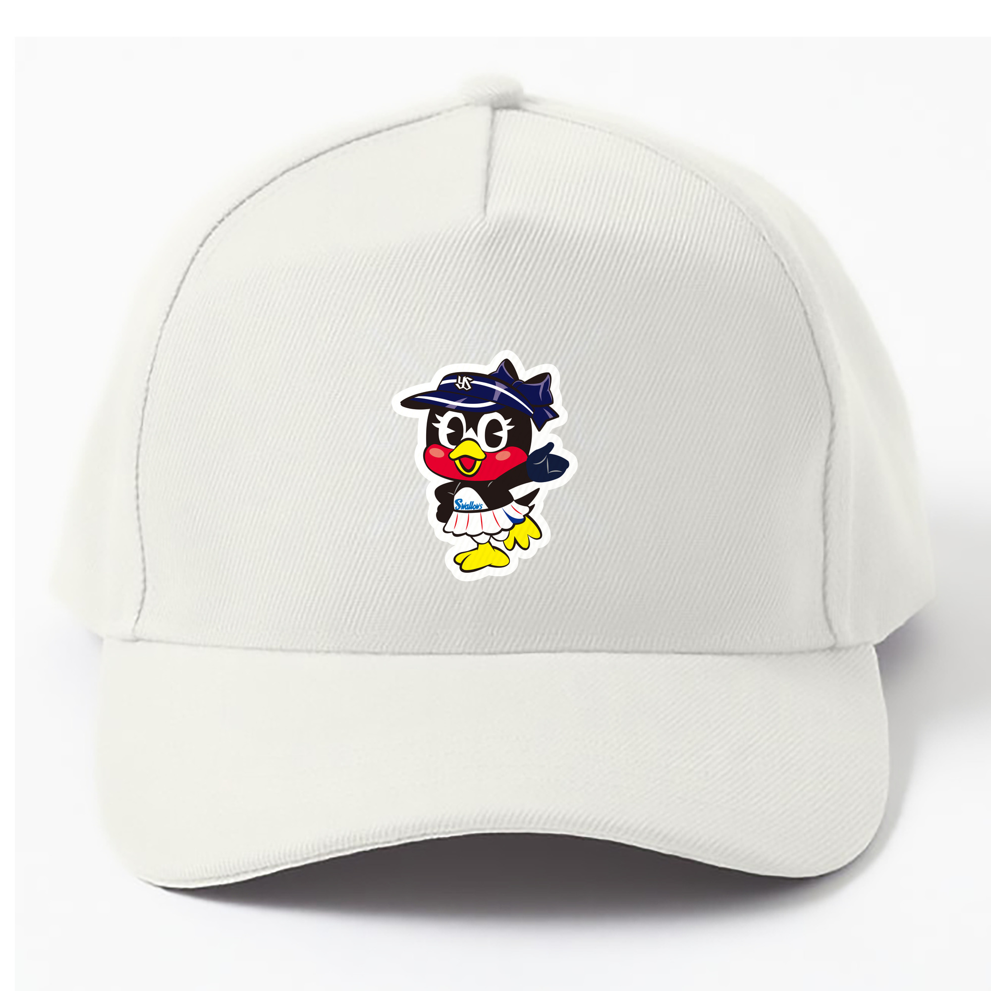 TOKYO YAKULT SWALLOWS MASCOT TSUBAMI ORIGINAL Logo - ベースボールキャップ ・ 綿100％ ・ 男女兼用 ・ スポーツ 帽子 ・ 日常使い 散歩 アウトドア 旅行用
