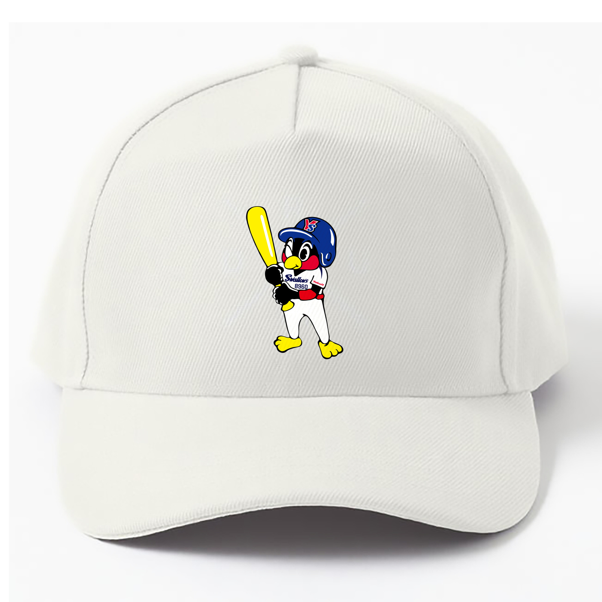 TOKYO YAKULT SWALLOWS MASCOT ENTARO Logo - ベースボールキャップ ・ 綿100％ ・ 男女兼用 ・ スポーツ 帽子 ・ 日常使い 散歩 アウトドア 旅行用