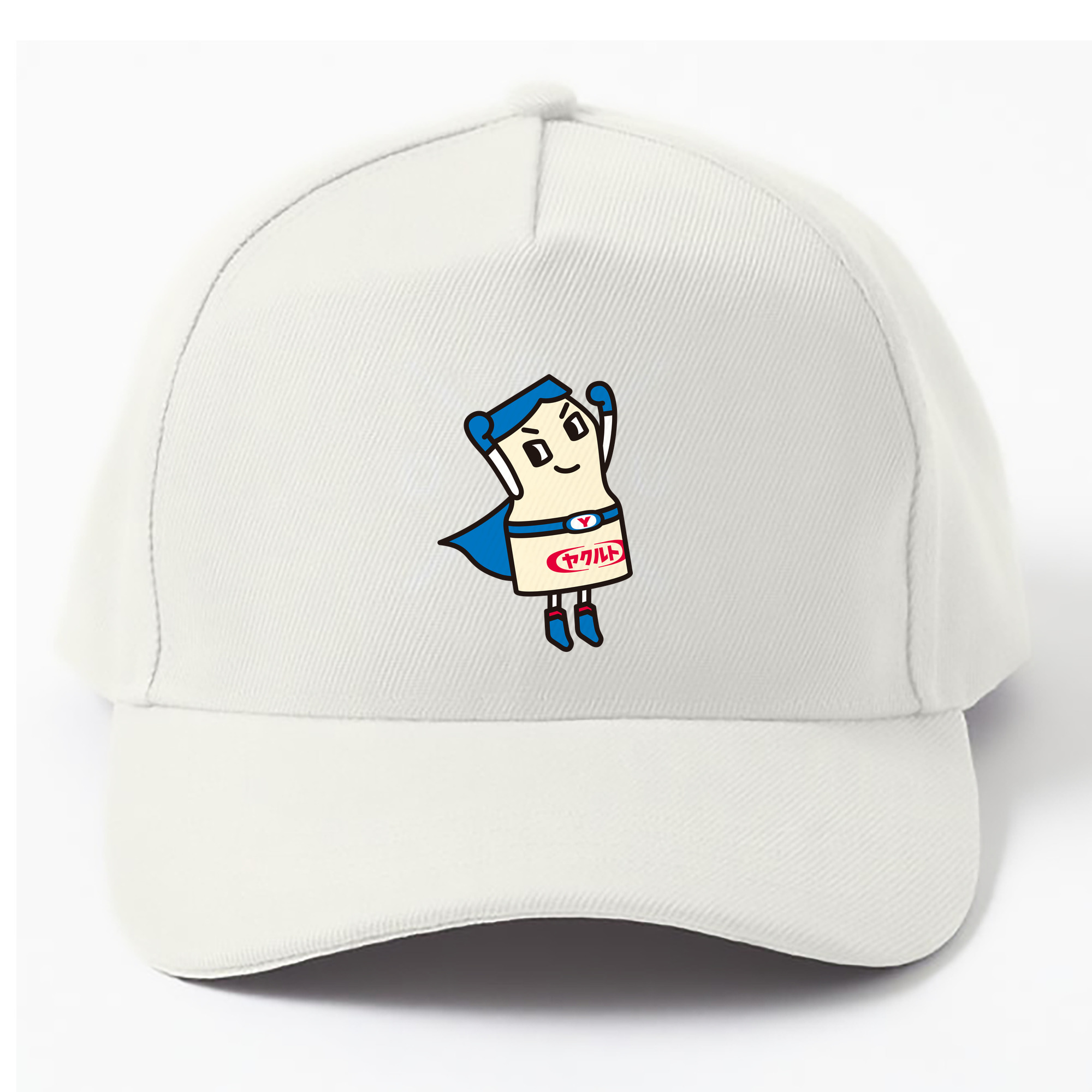 YAKULT YAKULTMAN BLUE Logo - ベースボールキャップ ・ 綿100％ ・ 男女兼用 ・ スポーツ 帽子 ・ 日常使い 散歩 アウトドア 旅行用