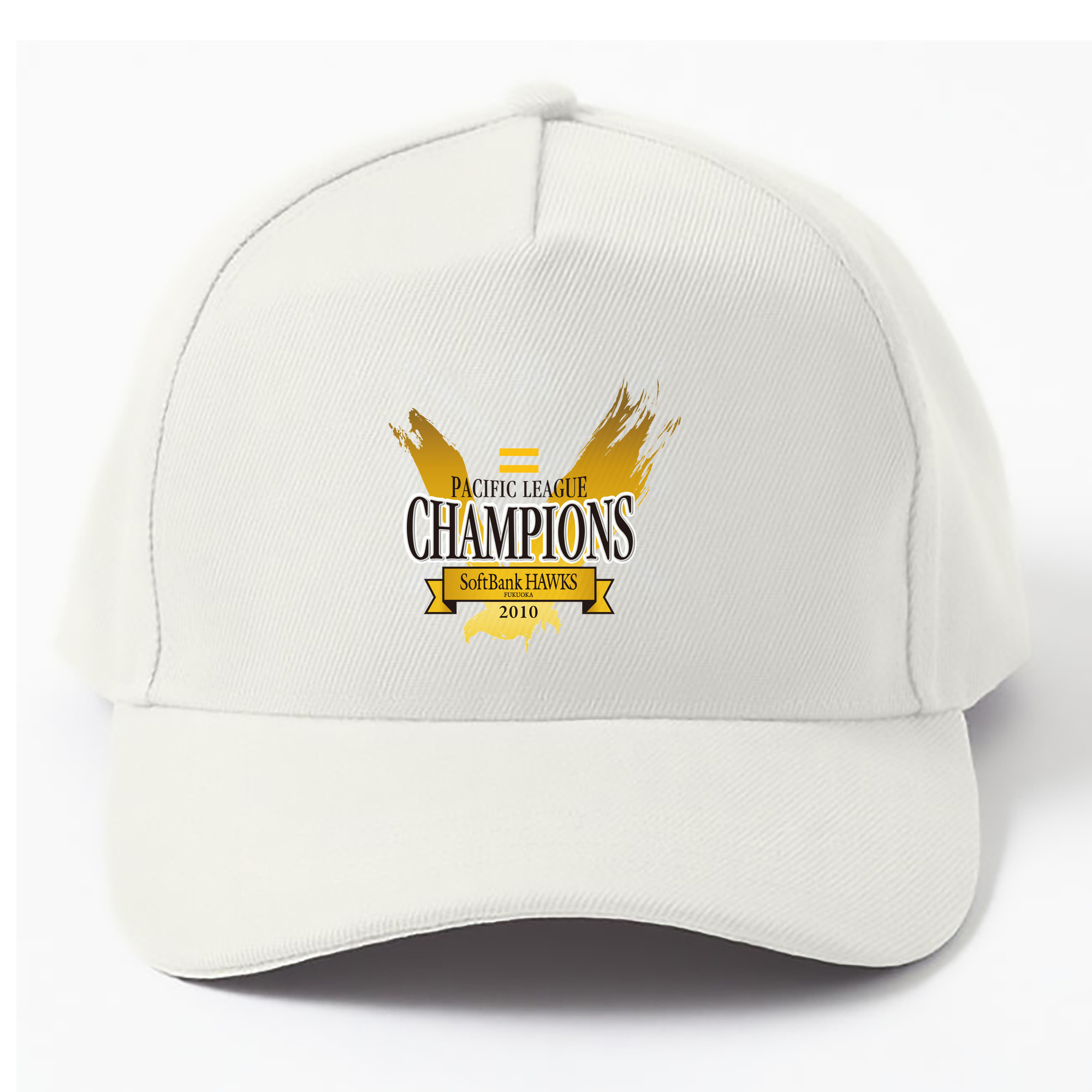 FUKUOKA SOFTBANK HAWKS PACIFIC LEAGUE 2010 CHAMPIONS Logo - ベースボールキャップ ・ 綿100％ ・ 男女兼用 ・ スポーツ 帽子 ・ 日常使い 散歩 アウトドア 旅行用