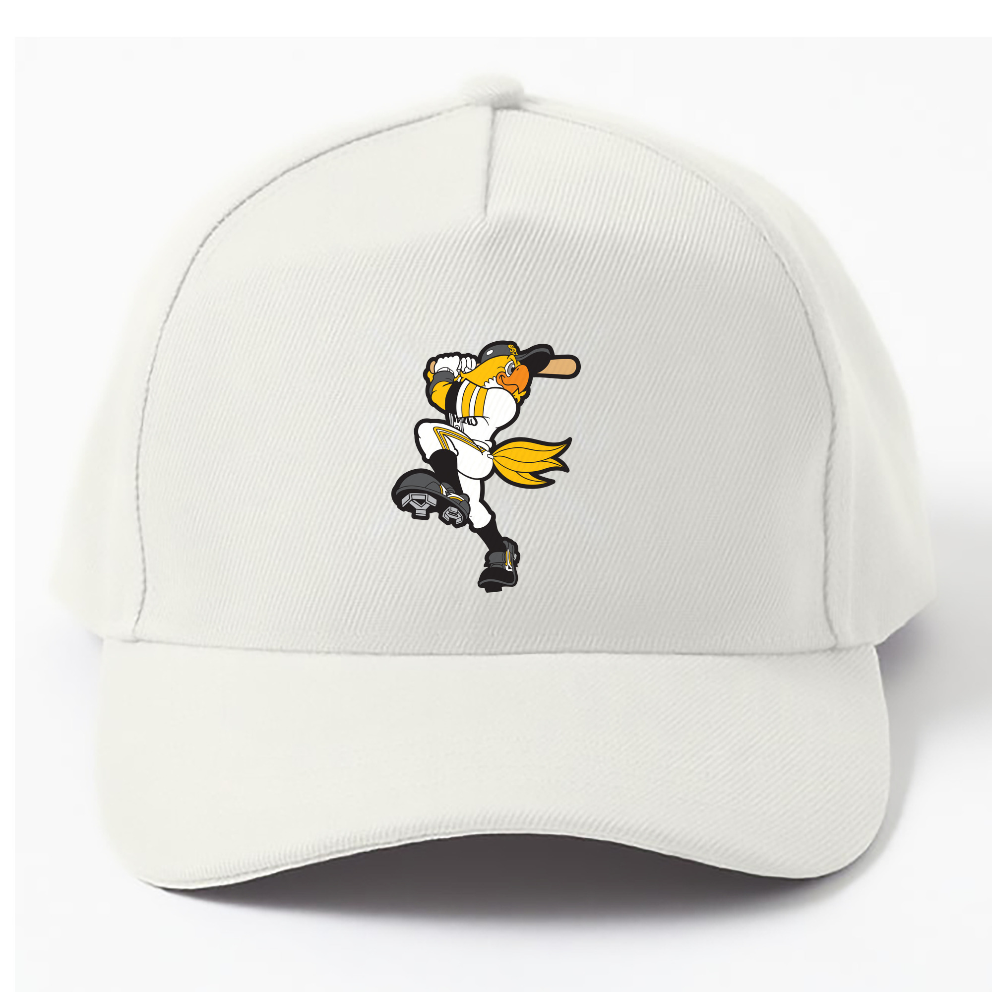 FUKUOKA SOFTBANK HAWKS MASCOT HARRY HAWK APPLICATION SWING POSITION Logo - ベースボールキャップ ・ 綿100％ ・ 男女兼用 ・ スポーツ 帽子 ・ 日常使い 散歩 アウトドア 旅行用