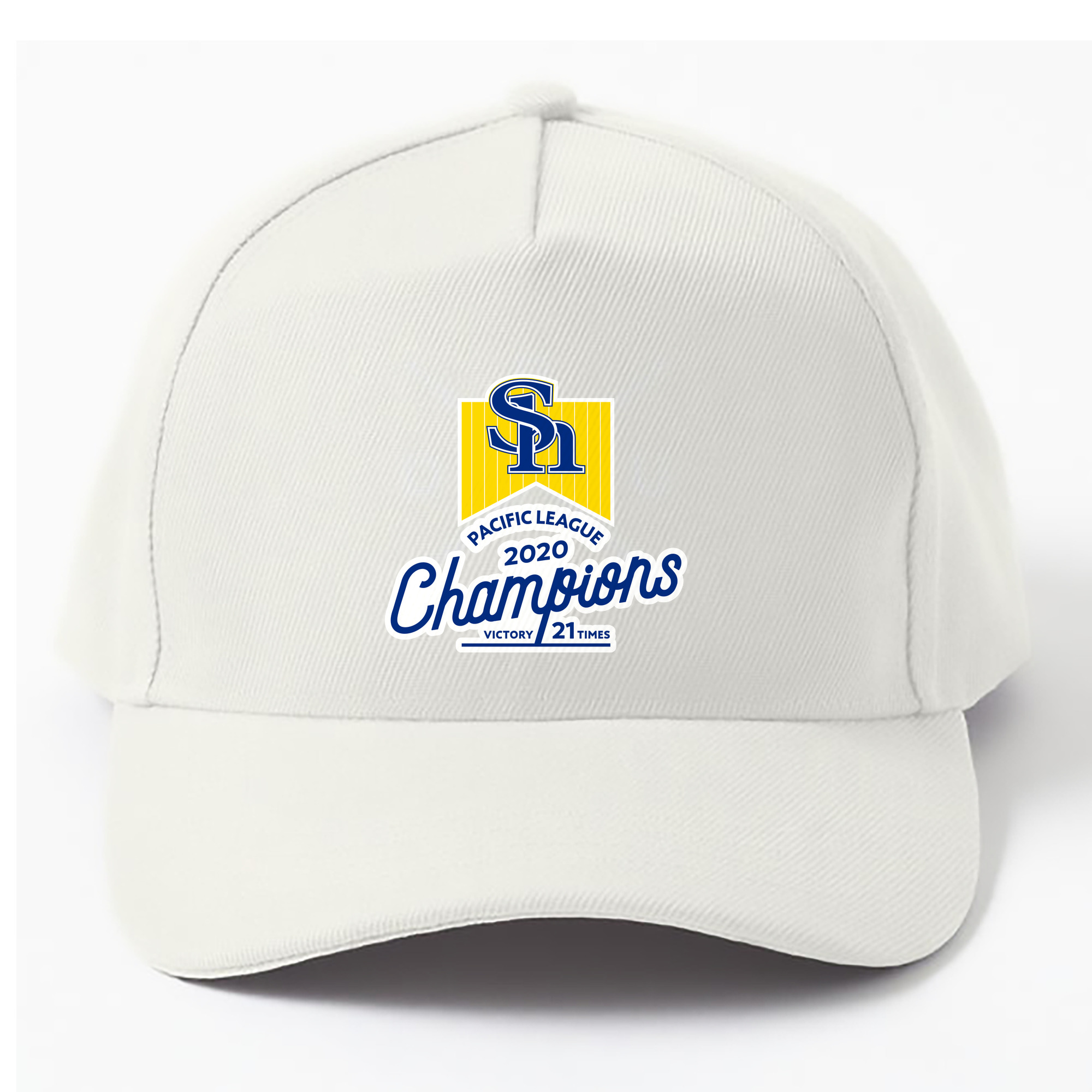 FUKUOKA SOFTBANK HAWKS PACIFIC LEAGUE 2020 CHAMPIONS Logo - ベースボールキャップ ・ 綿100％ ・ 男女兼用 ・ スポーツ 帽子 ・ 日常使い 散歩 アウトドア 旅行用