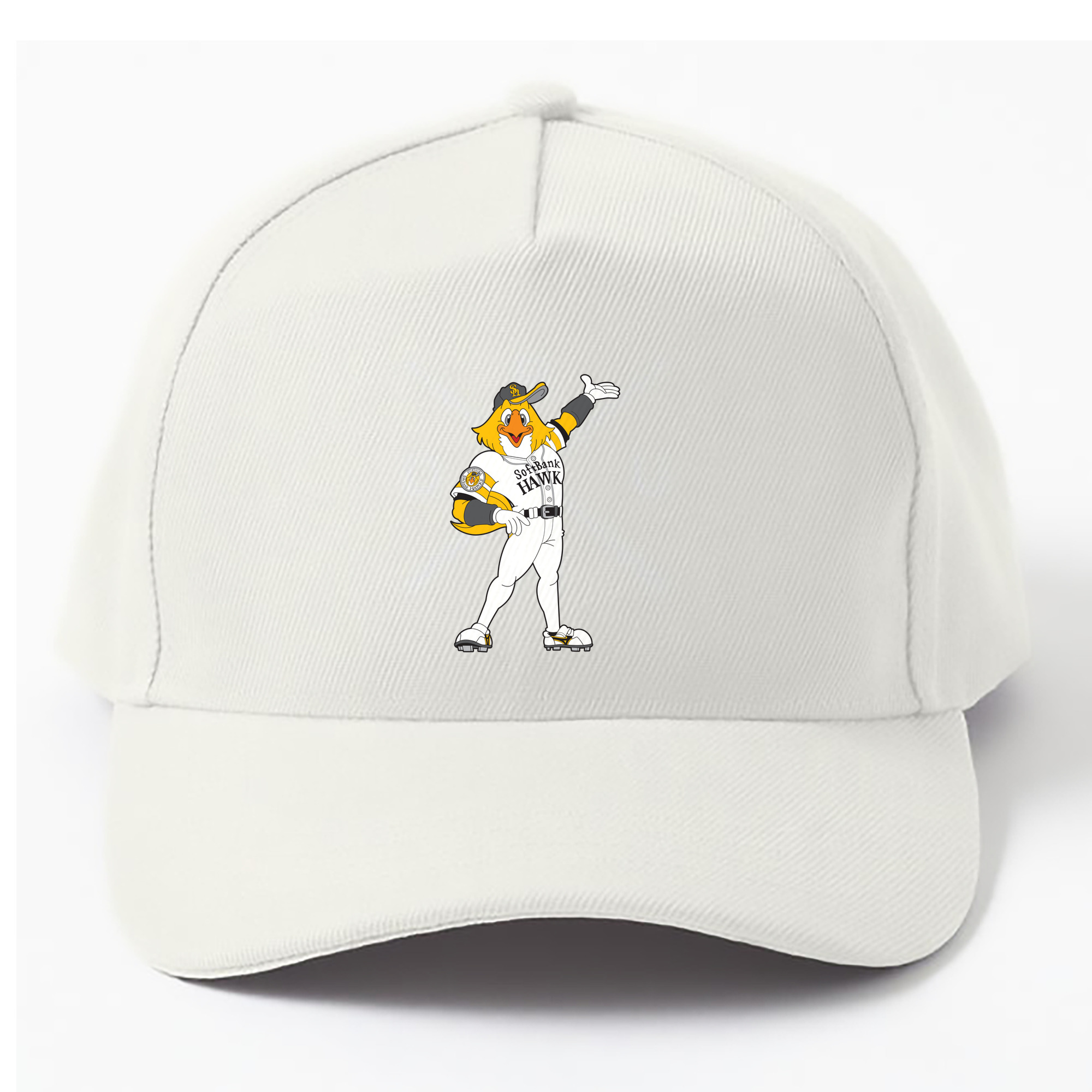 FUKUOKA SOFTBANK HAWKS MASCOT HARRY HAWK APPLICATION INTRODUCTION Logo - ベースボールキャップ ・ 綿100％ ・ 男女兼用 ・ スポーツ 帽子 ・ 日常使い 散歩 アウトドア 旅行用