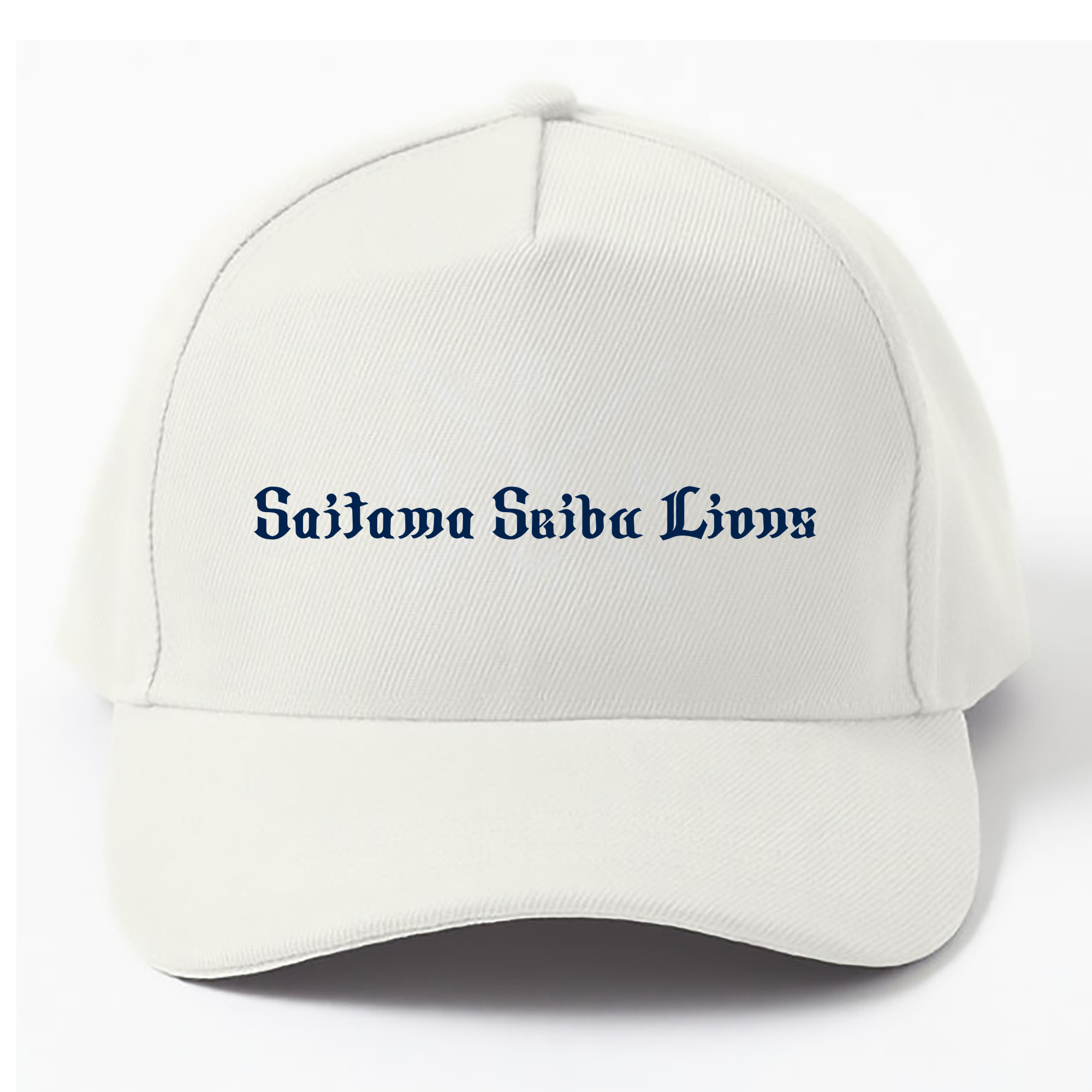 SAITAMA SEIBU LIONS FONT ENGLISH VERSION Logo - ベースボールキャップ ・ 綿100％ ・ 男女兼用 ・ スポーツ 帽子 ・ 日常使い 散歩 アウトドア 旅行用