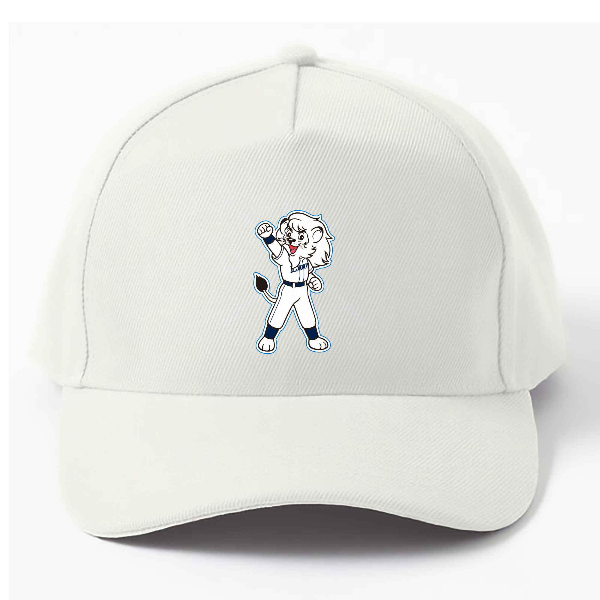 SAITAMA SEIBU LIONS MASCOT LEO 70TH ANNIVERSARY APPLICATION FIGHTING BORDER LINE Logo - ベースボールキャップ ・ 綿100％ ・ 男女兼用 ・ スポーツ 帽子 ・ 日常使い 散歩 アウトドア 旅行用
