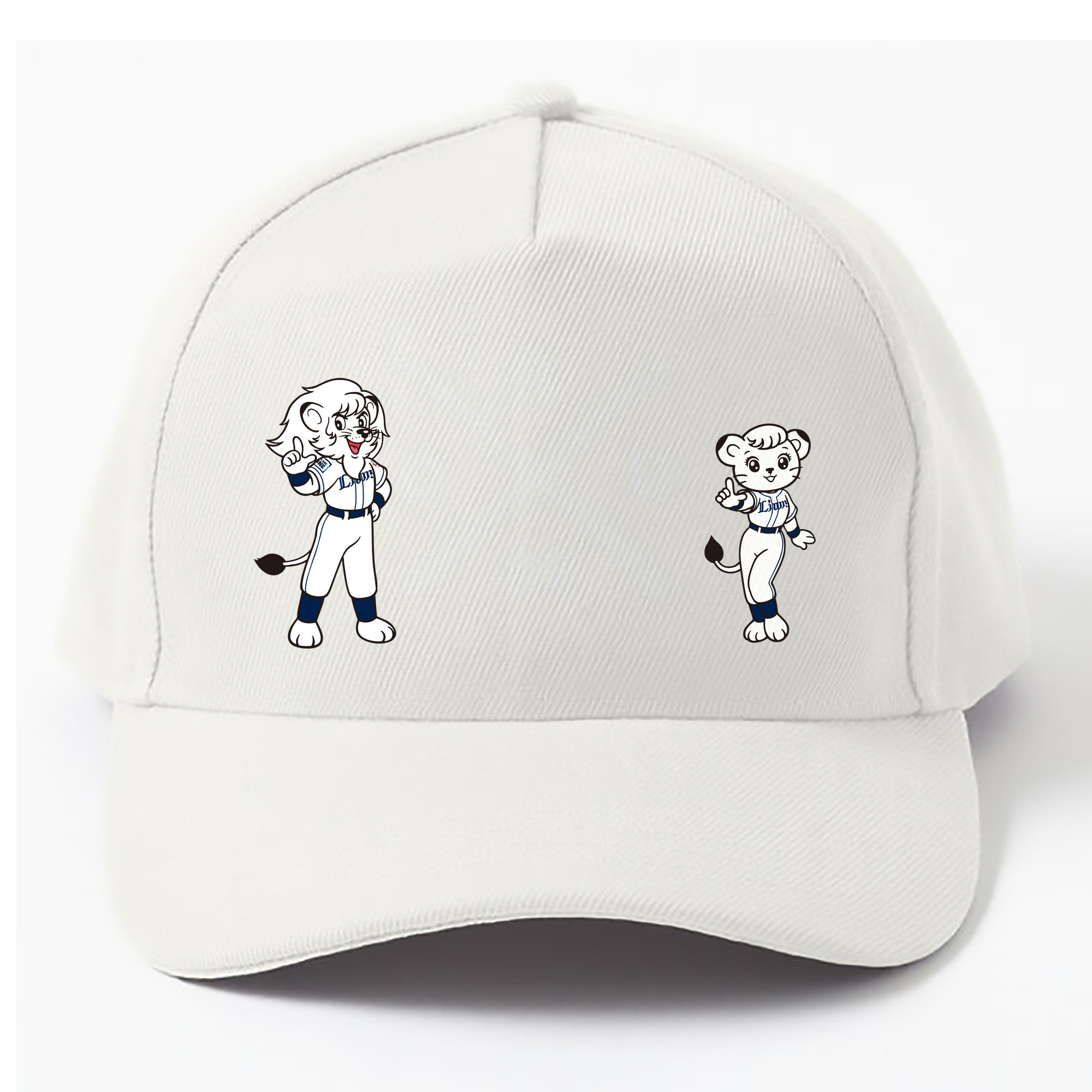 SAITAMA SEIBU LIONS MASCOT LEO LINA 70TH ANNIVERSARY ORIGINAL Logo - ベースボールキャップ ・ 綿100％ ・ 男女兼用 ・ スポーツ 帽子 ・ 日常使い 散歩 アウトドア 旅行用