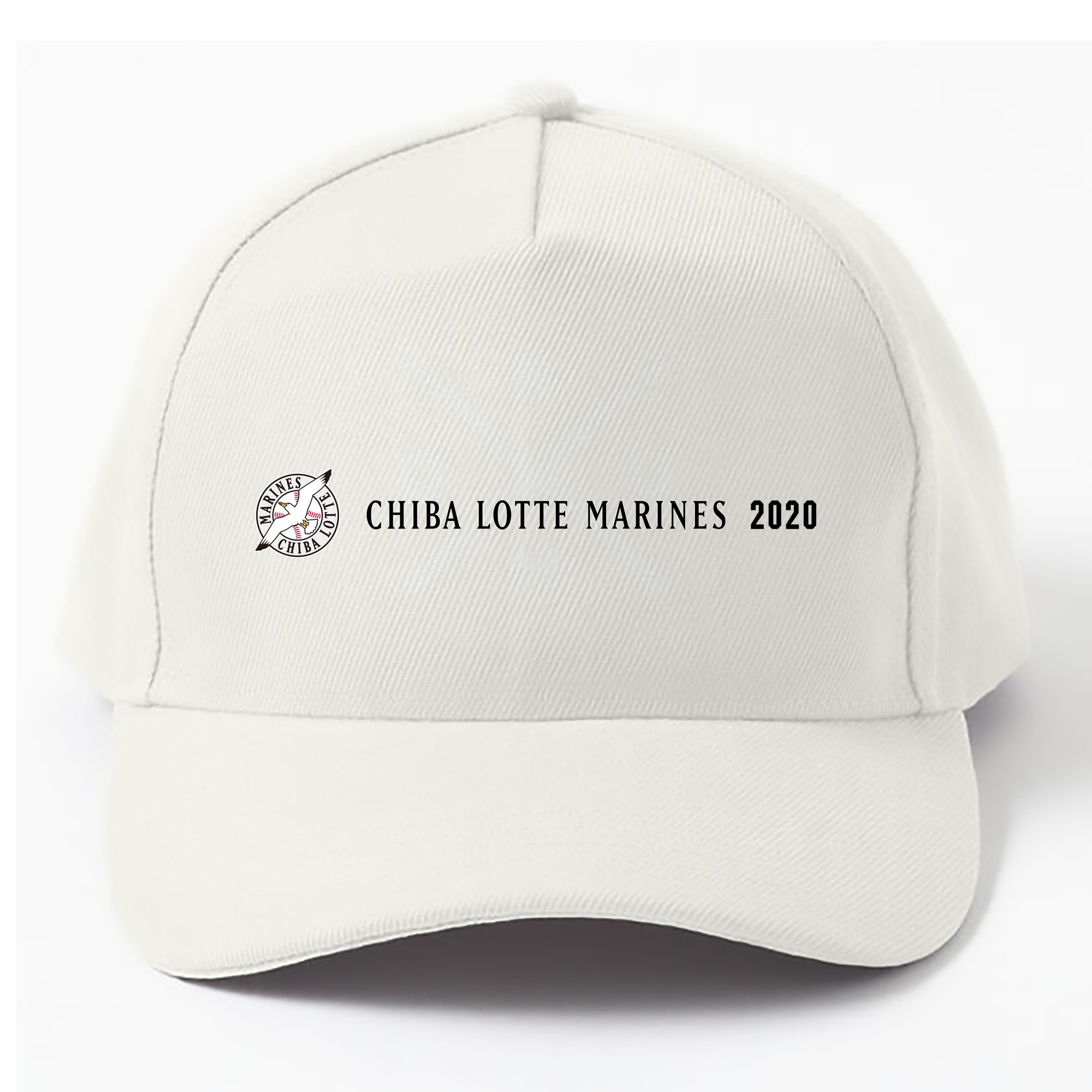 CHIBA LOTTE MARINES EMBLEM WORDMARK 2020 Logo - ベースボールキャップ ・ 綿100％ ・ 男女兼用 ・ スポーツ 帽子 ・ 日常使い 散歩 アウトドア 旅行用