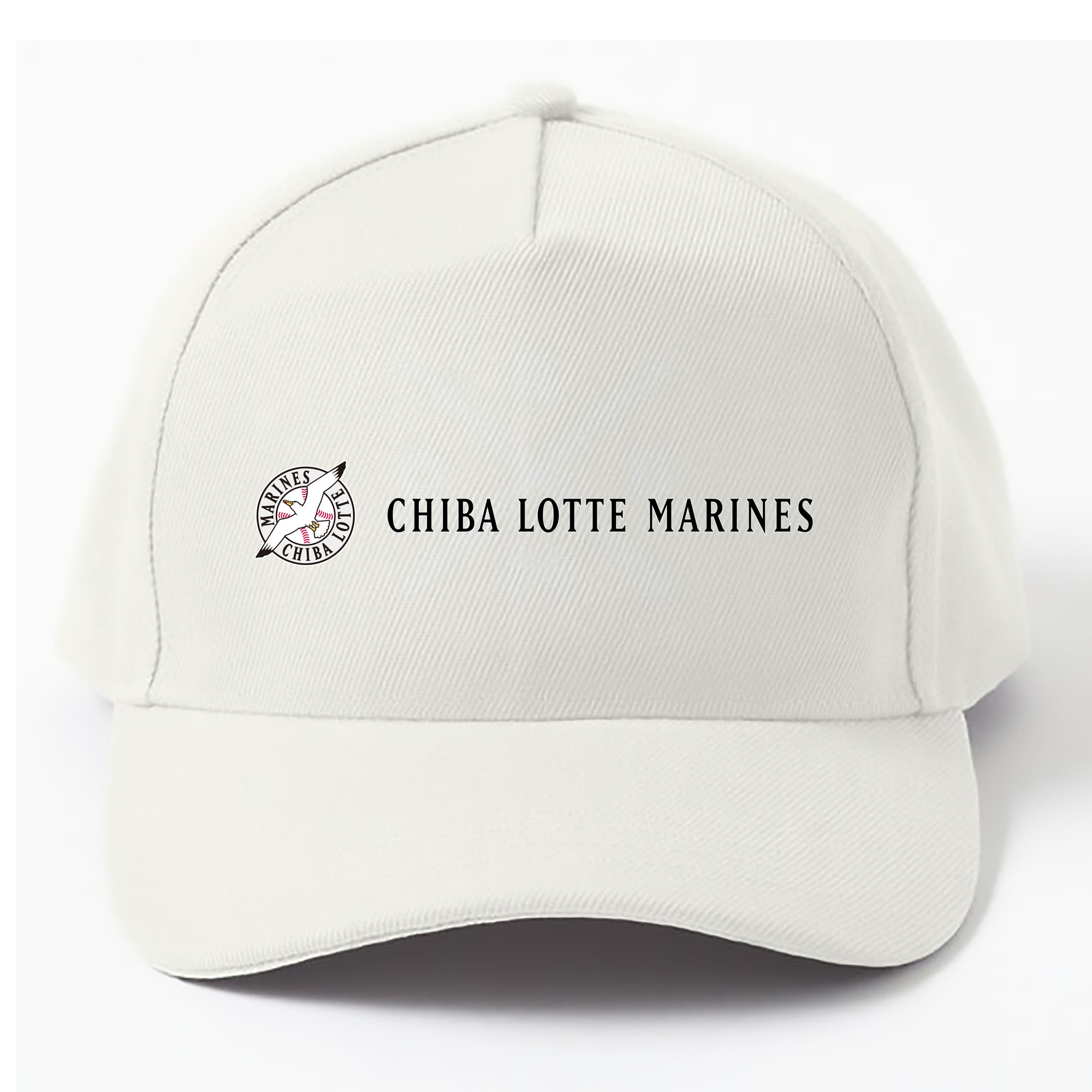 CHIBA LOTTE MARINES EMBLEM WORDMARK NEW PRIMARY Logo - ベースボールキャップ ・ 綿100％ ・ 男女兼用 ・ スポーツ 帽子 ・ 日常使い 散歩 アウトドア 旅行用