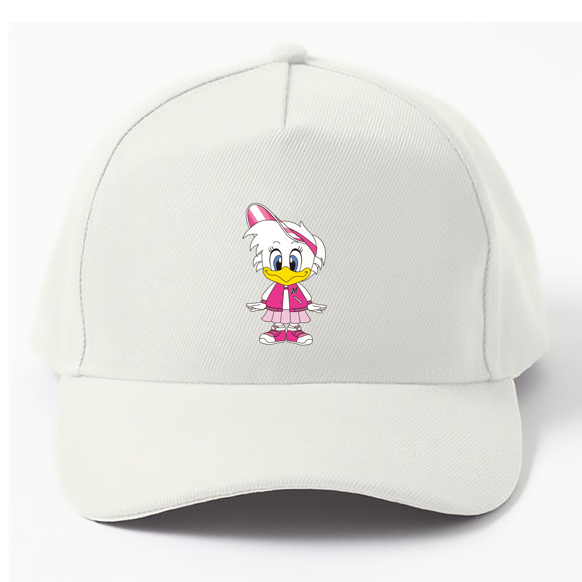 CHIBA LOTTE MARINES MASCOT RINE-CHAN APPLICATION KID Logo - ベースボールキャップ ・ 綿100％ ・ 男女兼用 ・ スポーツ 帽子 ・ 日常使い 散歩 アウトドア 旅行用