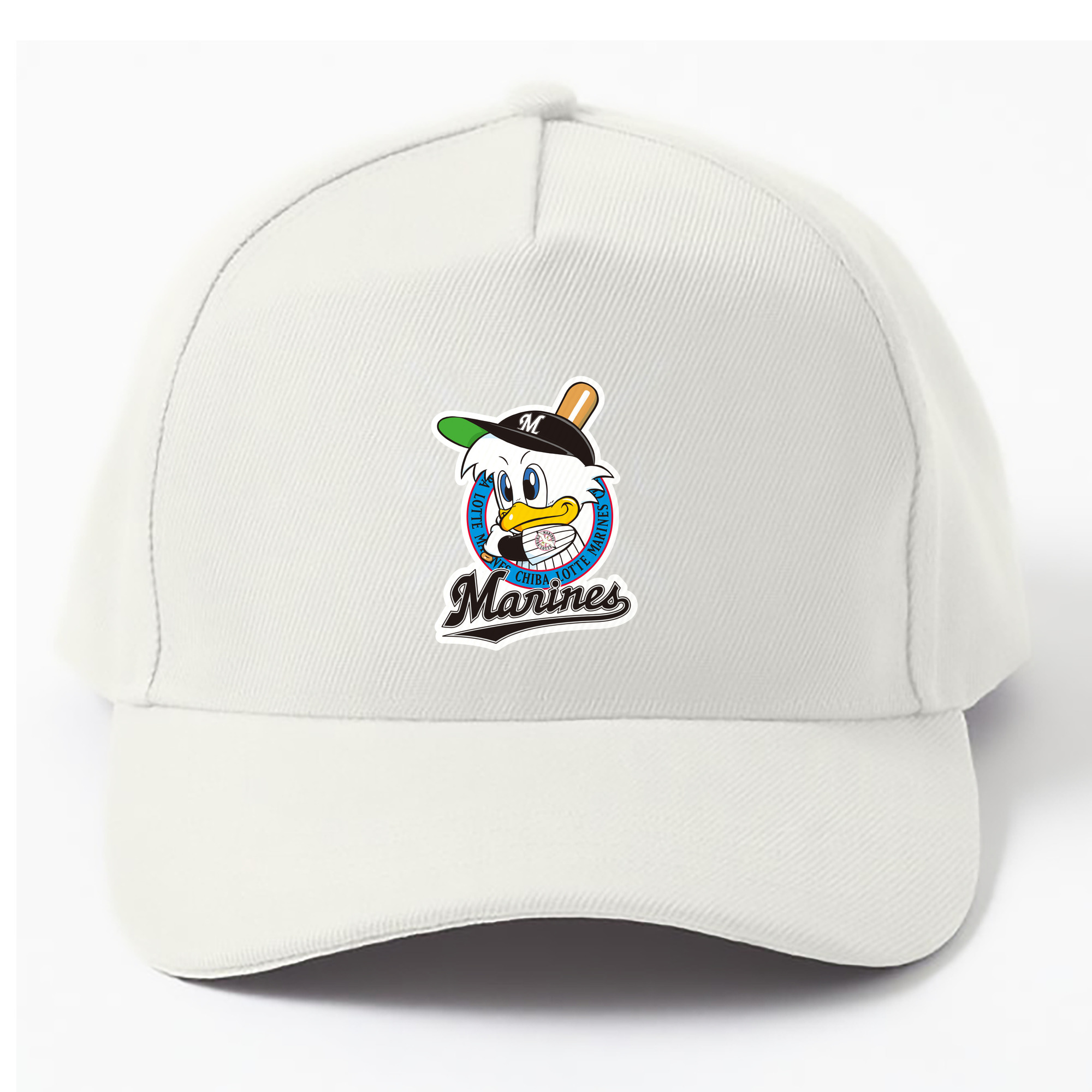 CHIBA LOTTE MARINES ORIGINAL EMBLEM Logo - ベースボールキャップ ・ 綿100％ ・ 男女兼用 ・ スポーツ 帽子 ・ 日常使い 散歩 アウトドア 旅行用