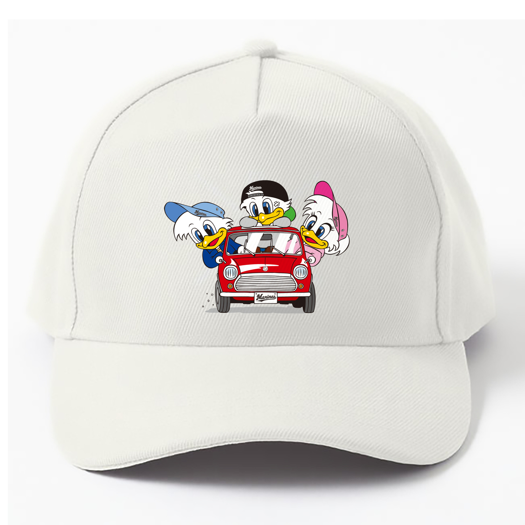 CHIBA LOTTE MARINES MASCOT CAR Logo - ベースボールキャップ ・ 綿100％ ・ 男女兼用 ・ スポーツ 帽子 ・ 日常使い 散歩 アウトドア 旅行用