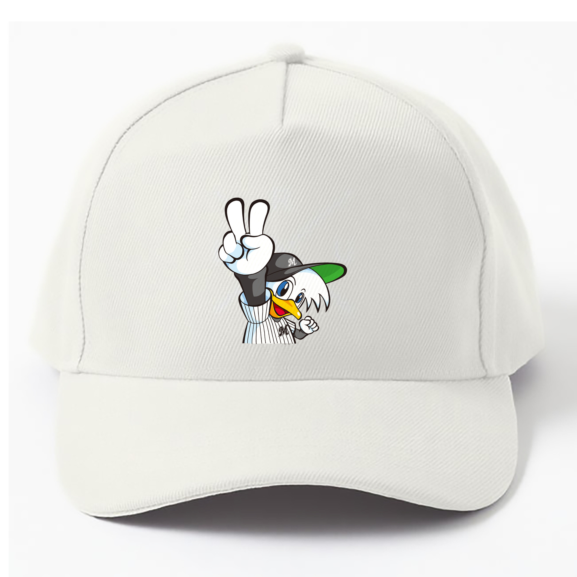 CHIBA LOTTE MARINES VICTORY MASCOT Logo - ベースボールキャップ ・ 綿100％ ・ 男女兼用 ・ スポーツ 帽子 ・ 日常使い 散歩 アウトドア 旅行用