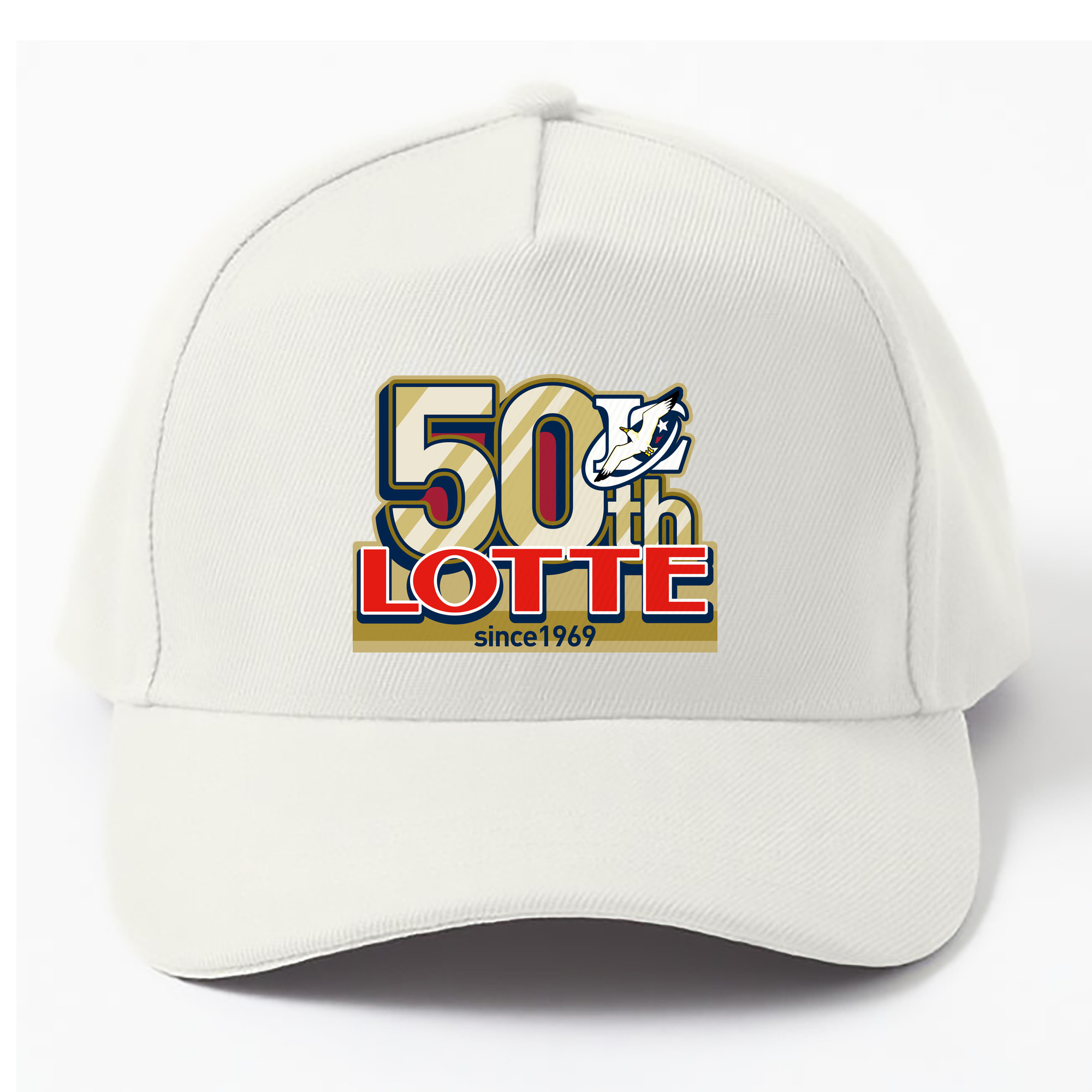 CHIBA LOTTE MARINES LOTTE 50TH SINCE 1969 ORIGINAL EMBLEM Logo - ベースボールキャップ ・ 綿100％ ・ 男女兼用 ・ スポーツ 帽子 ・ 日常使い 散歩 アウトドア 旅行用