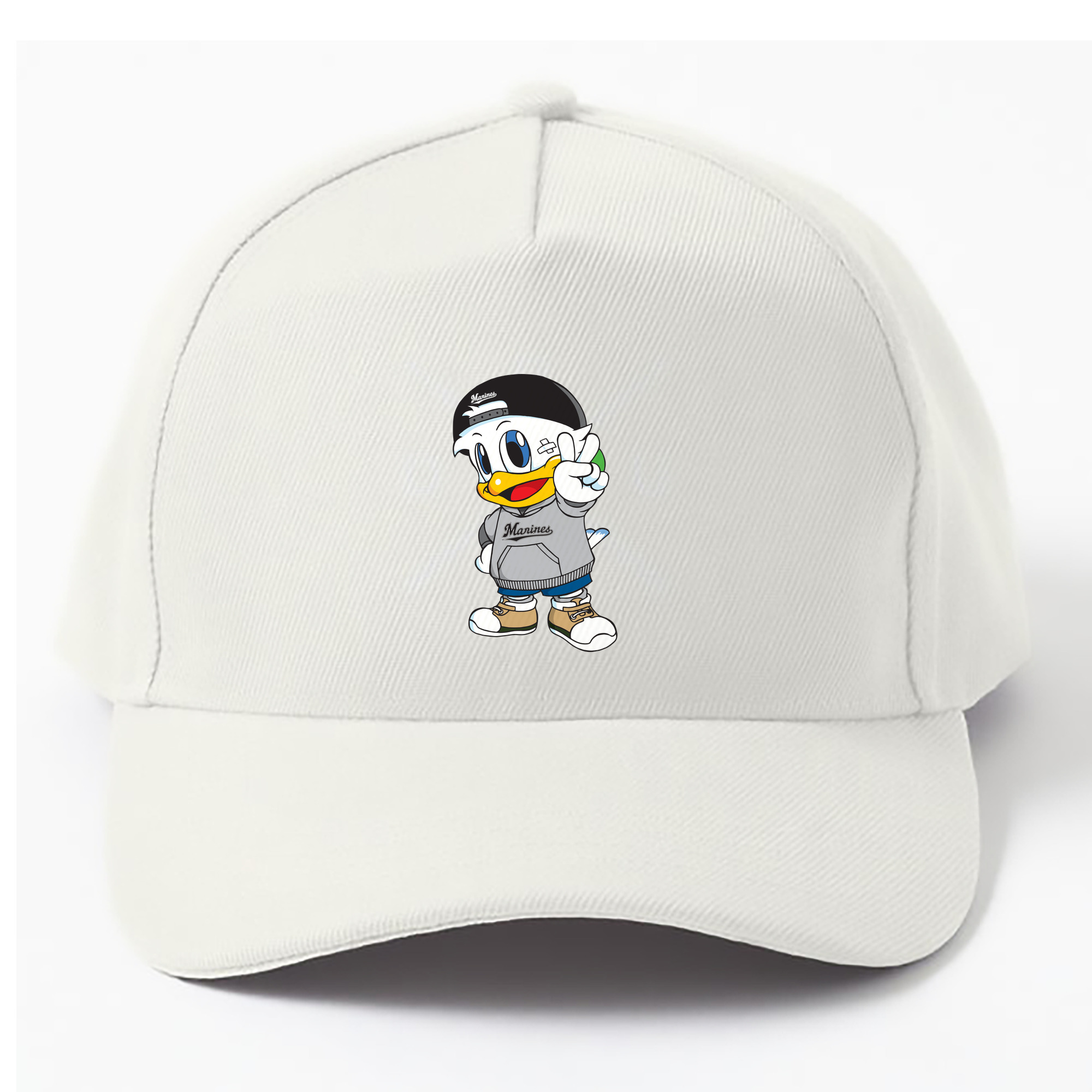 CHIBA LOTTE MARINES MASCOT ZU-CHAN Logo - ベースボールキャップ ・ 綿100％ ・ 男女兼用 ・ スポーツ 帽子 ・ 日常使い 散歩 アウトドア 旅行用