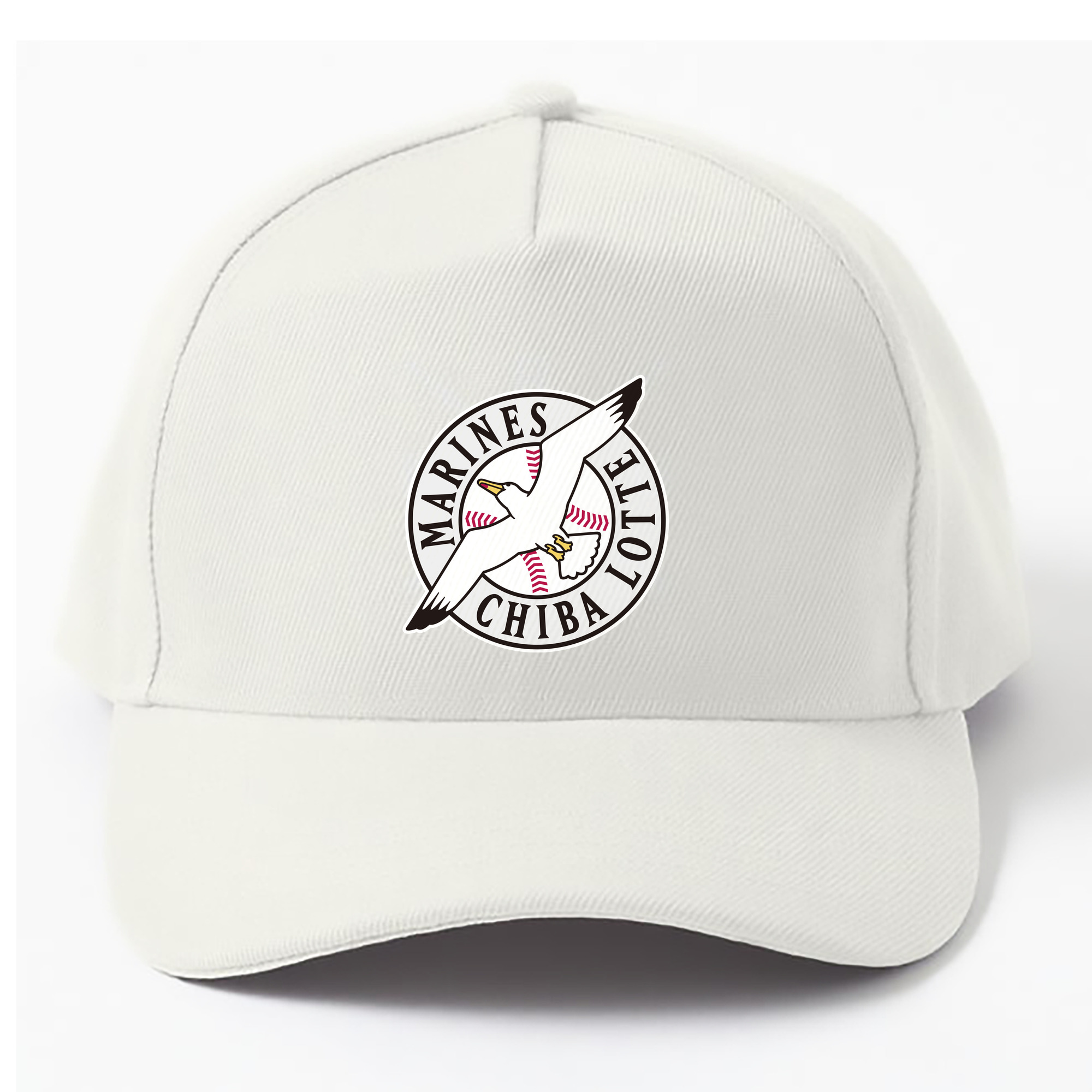 CHIBA LOTTE MARINES PRIMARY EMBLEM PRESENT BACKGROUND Logo - ベースボールキャップ ・ 綿100％ ・ 男女兼用 ・ スポーツ 帽子 ・ 日常使い 散歩 アウトドア 旅行用