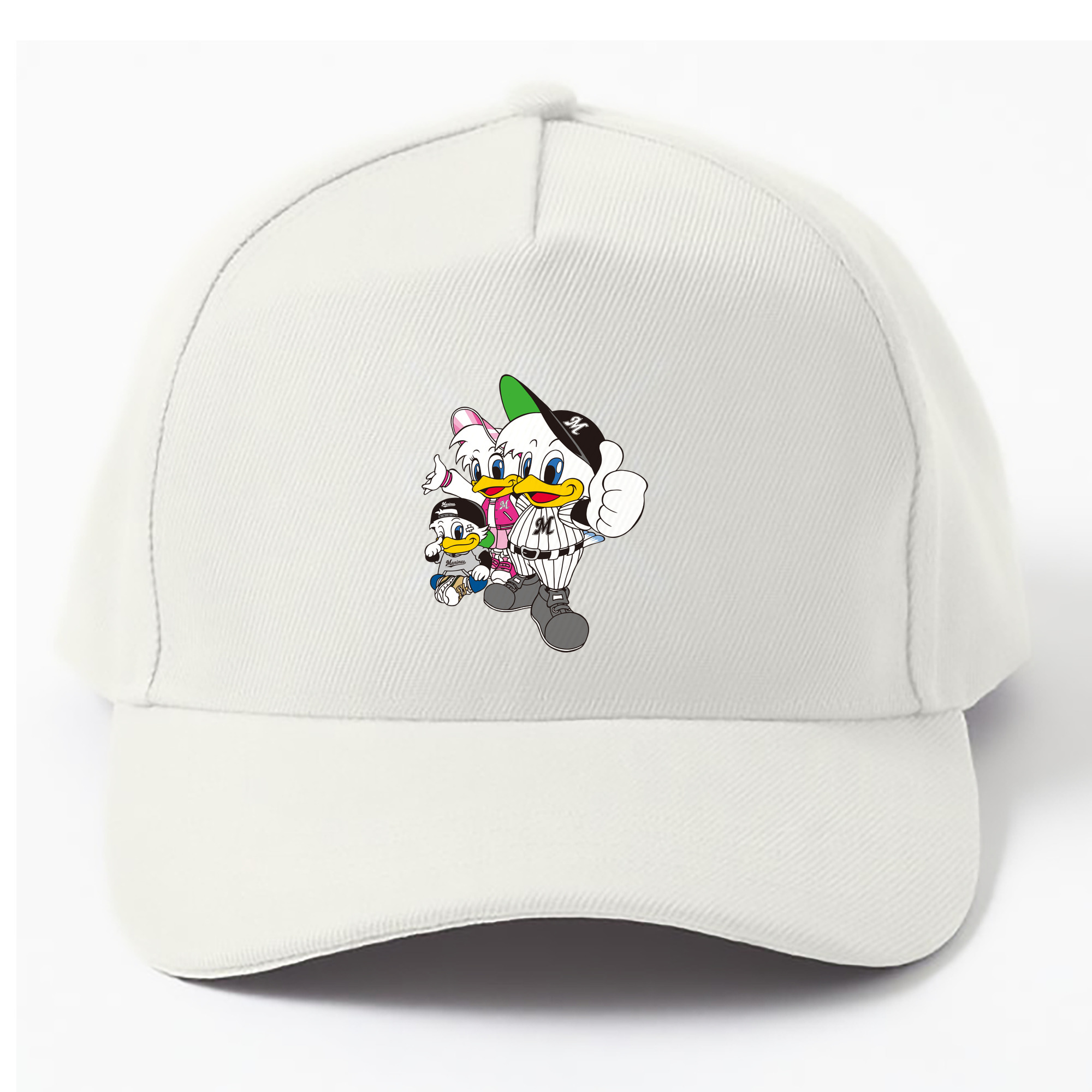 CHIBA LOTTE MARINES MASCOTS Logo - ベースボールキャップ ・ 綿100％ ・ 男女兼用 ・ スポーツ 帽子 ・ 日常使い 散歩 アウトドア 旅行用