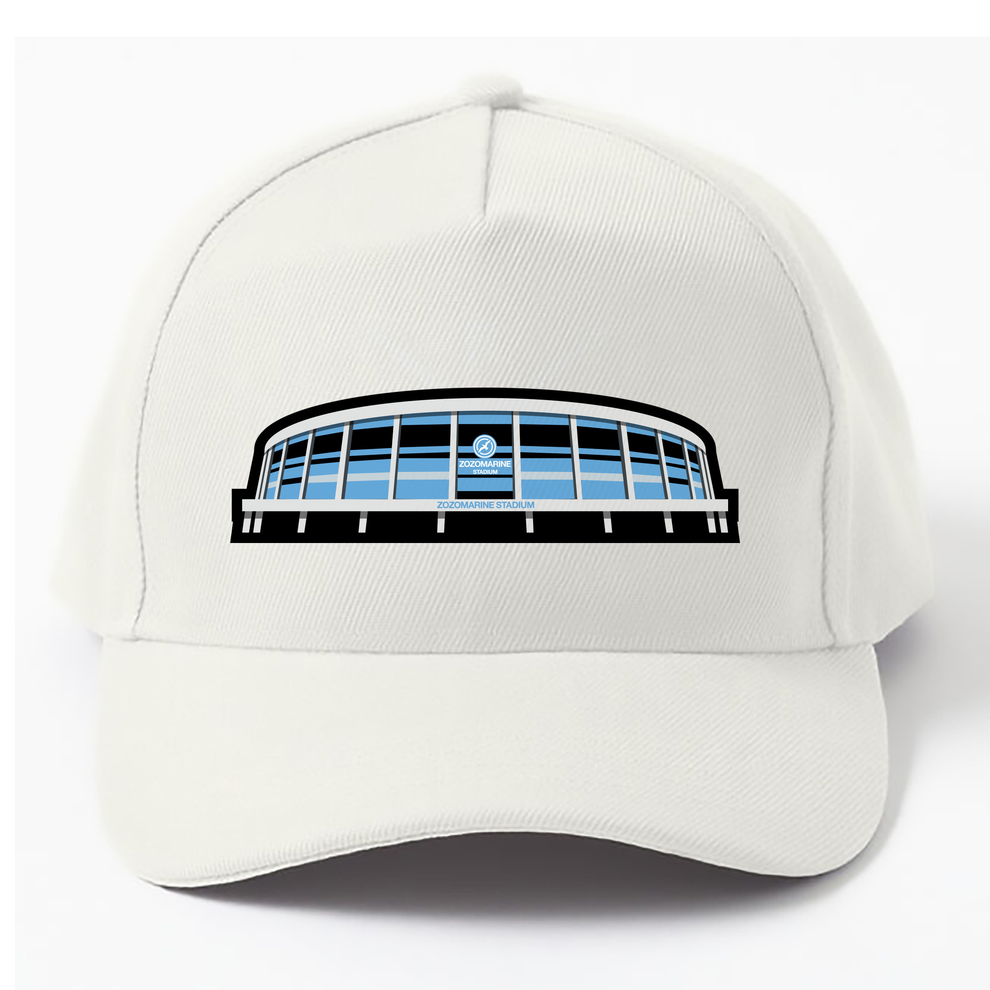 ZOZO MARINE STADIUM DESIGN Logo - ベースボールキャップ ・ 綿100％ ・ 男女兼用 ・ スポーツ 帽子 ・ 日常使い 散歩 アウトドア 旅行用