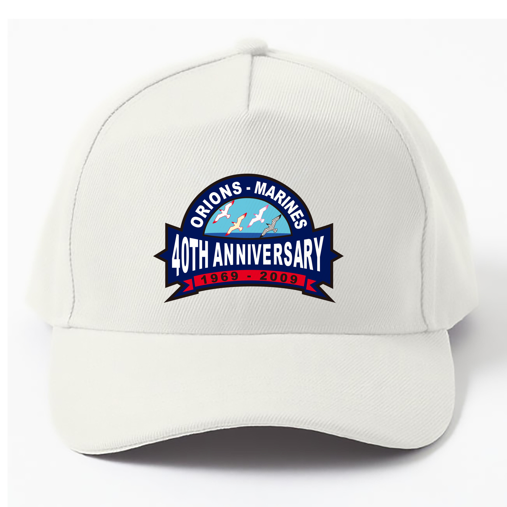 CHIBA LOTTE MARINES ORIONS MARINES 40th Anniversary Logo - ベースボールキャップ ・ 綿100％ ・ 男女兼用 ・ スポーツ 帽子 ・ 日常使い 散歩 アウトドア 旅行用