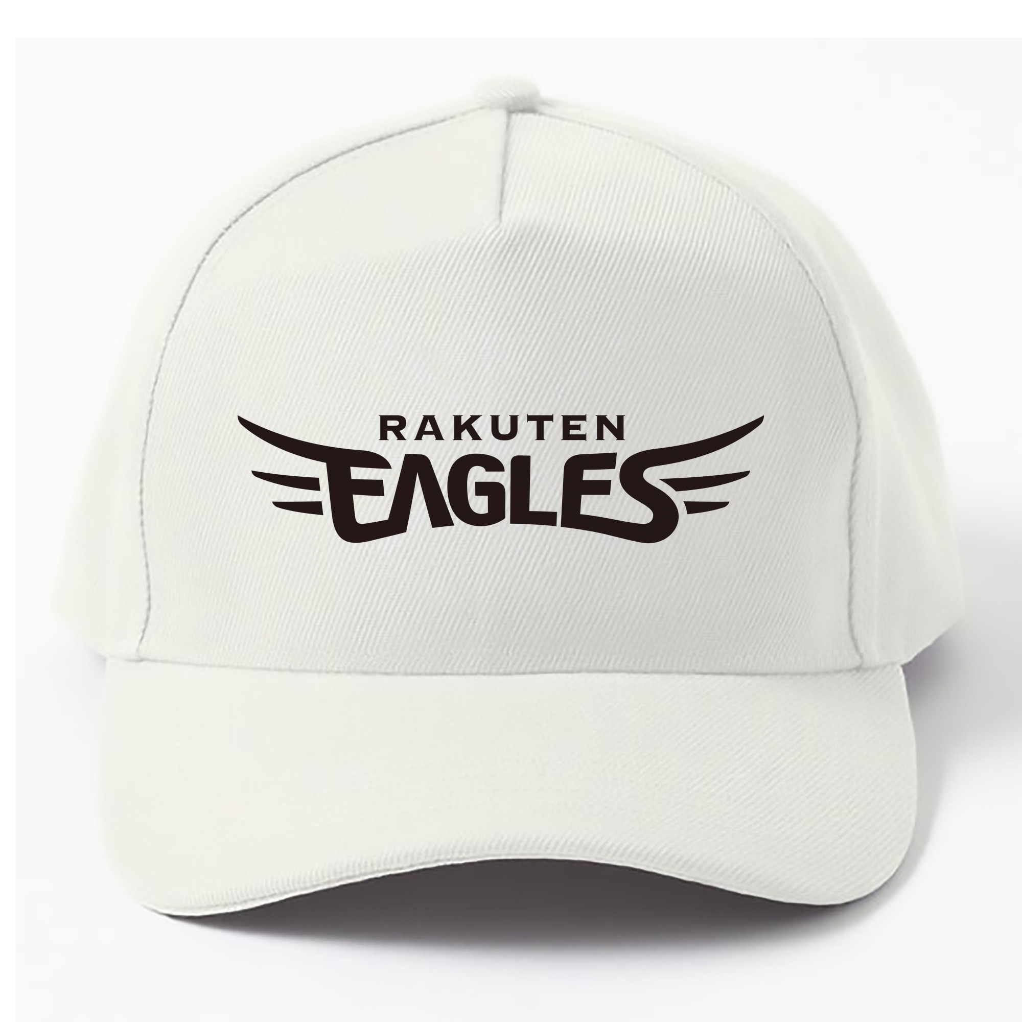 TOHOKU RAKUTEN GOLDEN EAGLES WORDMARK APPLICATION BLACK AND WHITE Logo - ベースボールキャップ ・ 綿100％ ・ 男女兼用 ・ スポーツ 帽子 ・ 日常使い 散歩 アウトドア 旅行用