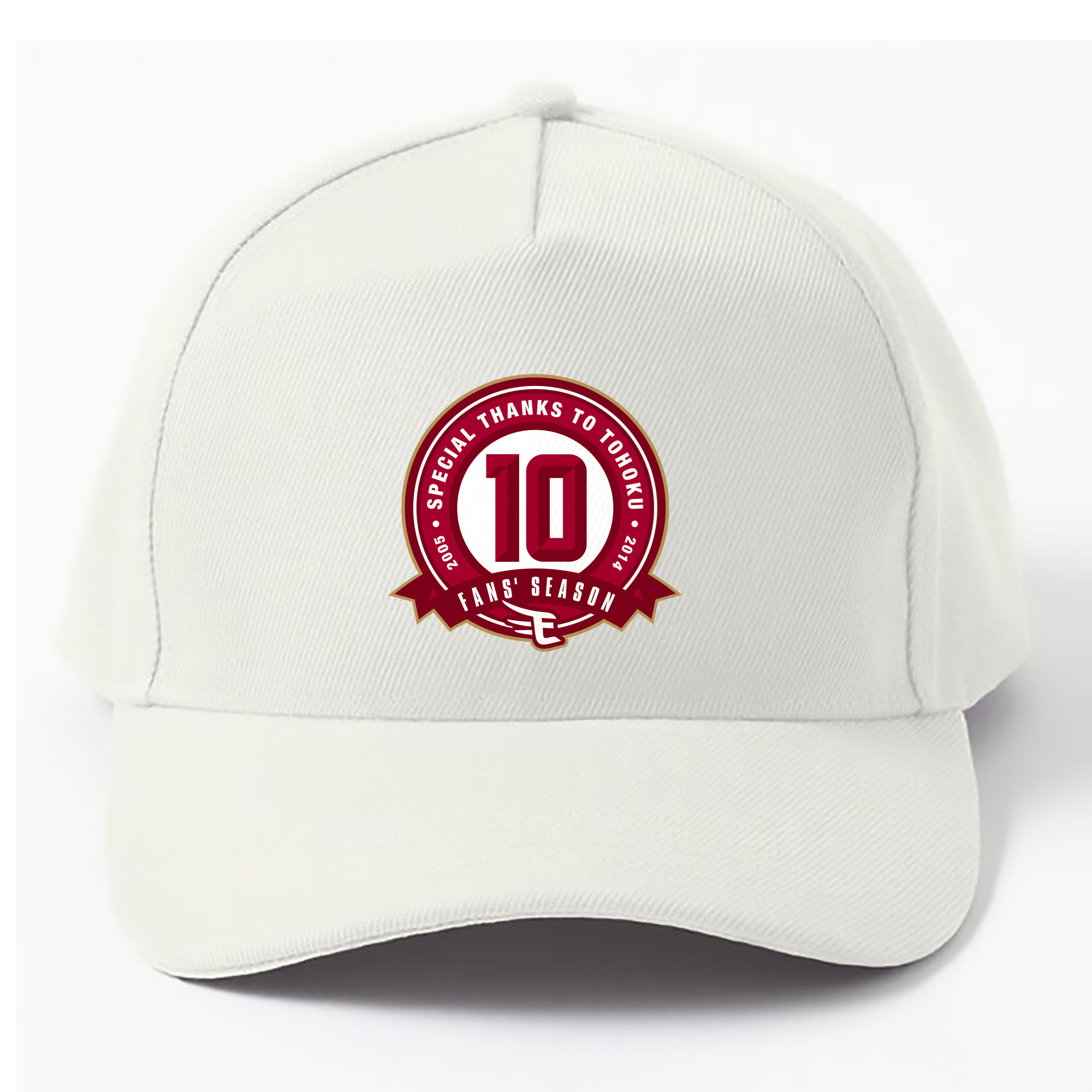 TOHOKU RAKUTEN GOLDEN EAGLES 10TH ANNIVERSARY EMBLEM Logo - ベースボールキャップ ・ 綿100％ ・ 男女兼用 ・ スポーツ 帽子 ・ 日常使い 散歩 アウトドア 旅行用