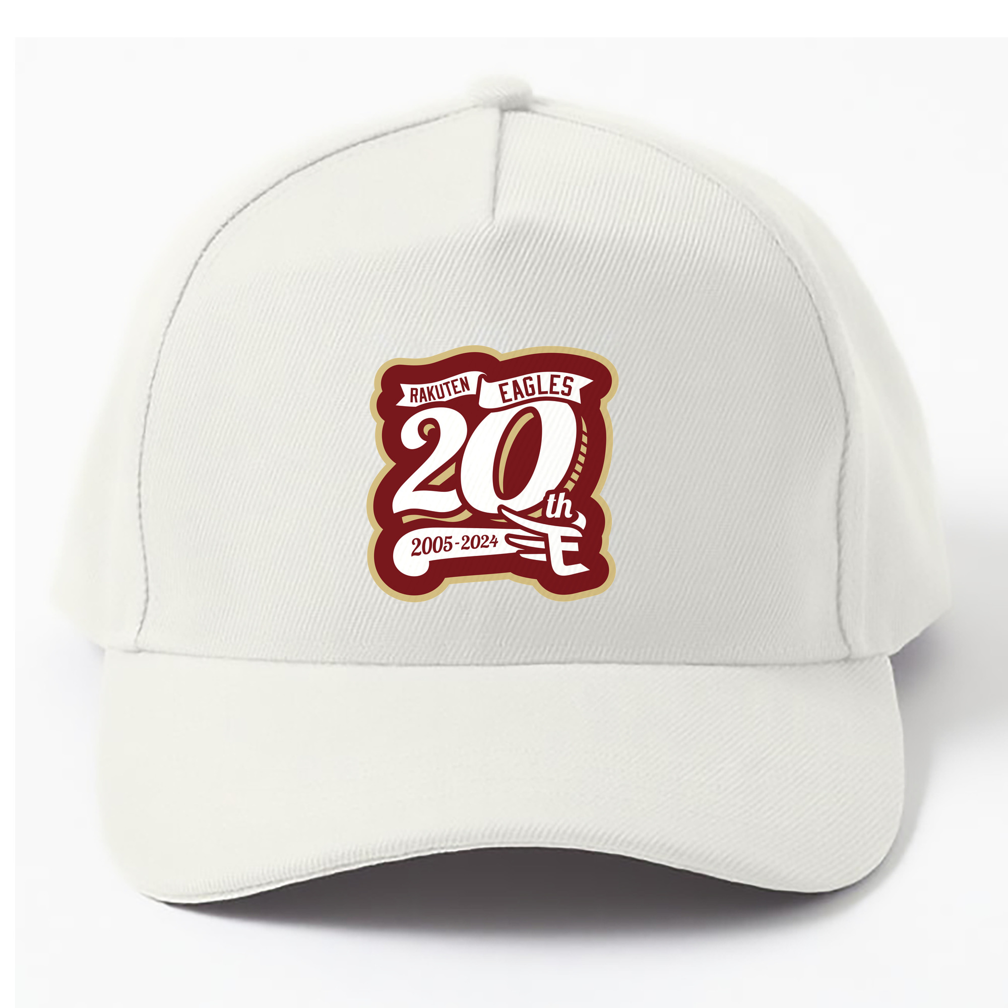 TOHOKU RAKUTEN GOLDEN EAGLES 20TH ANNIVERSARY EMBLEM ORIGINAL Logo - ベースボールキャップ ・ 綿100％ ・ 男女兼用 ・ スポーツ 帽子 ・ 日常使い 散歩 アウトドア 旅行用