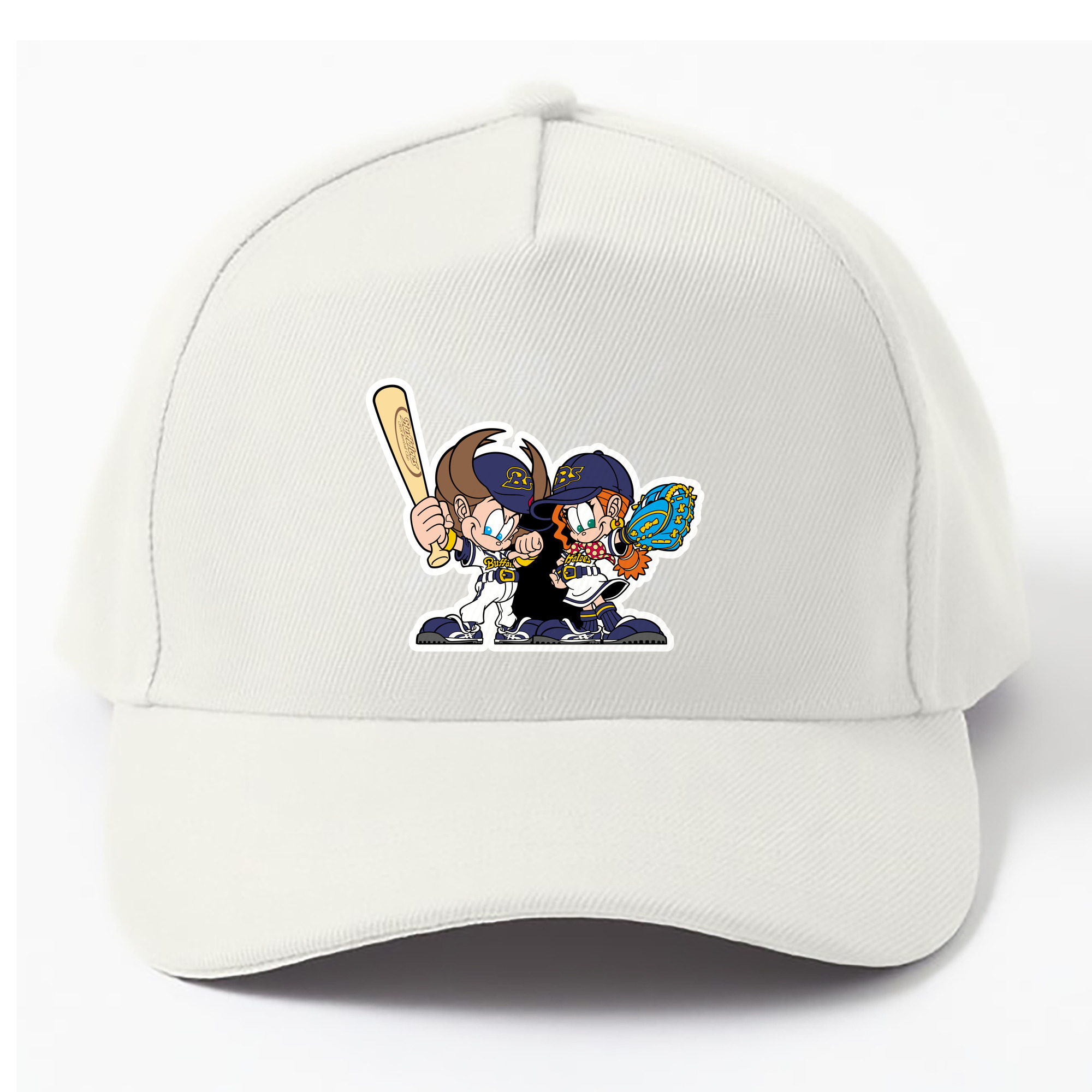 ORIX BUFFALOES MASCOT NEPPIE RIPSEA ORIGINAL Logo - ベースボールキャップ ・ 綿100％ ・ 男女兼用 ・ スポーツ 帽子 ・ 日常使い 散歩 アウトドア 旅行用