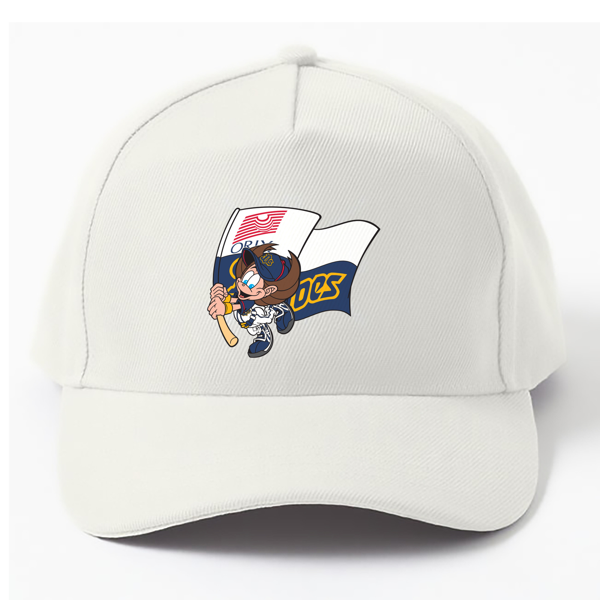 ORIX BUFFALOES MASCOT NEPPIE APPLICATION BATTING Logo - ベースボールキャップ ・ 綿100％ ・ 男女兼用 ・ スポーツ 帽子 ・ 日常使い 散歩 アウトドア 旅行用