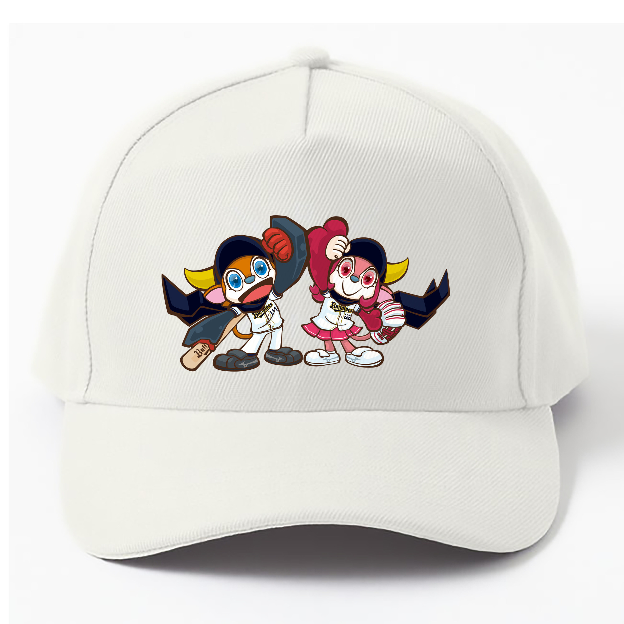 ORIX BUFFALOES MASCOT BUFFALO BULL BUFFALO BELL FIGHTING Logo - ベースボールキャップ ・ 綿100％ ・ 男女兼用 ・ スポーツ 帽子 ・ 日常使い 散歩 アウトドア 旅行用