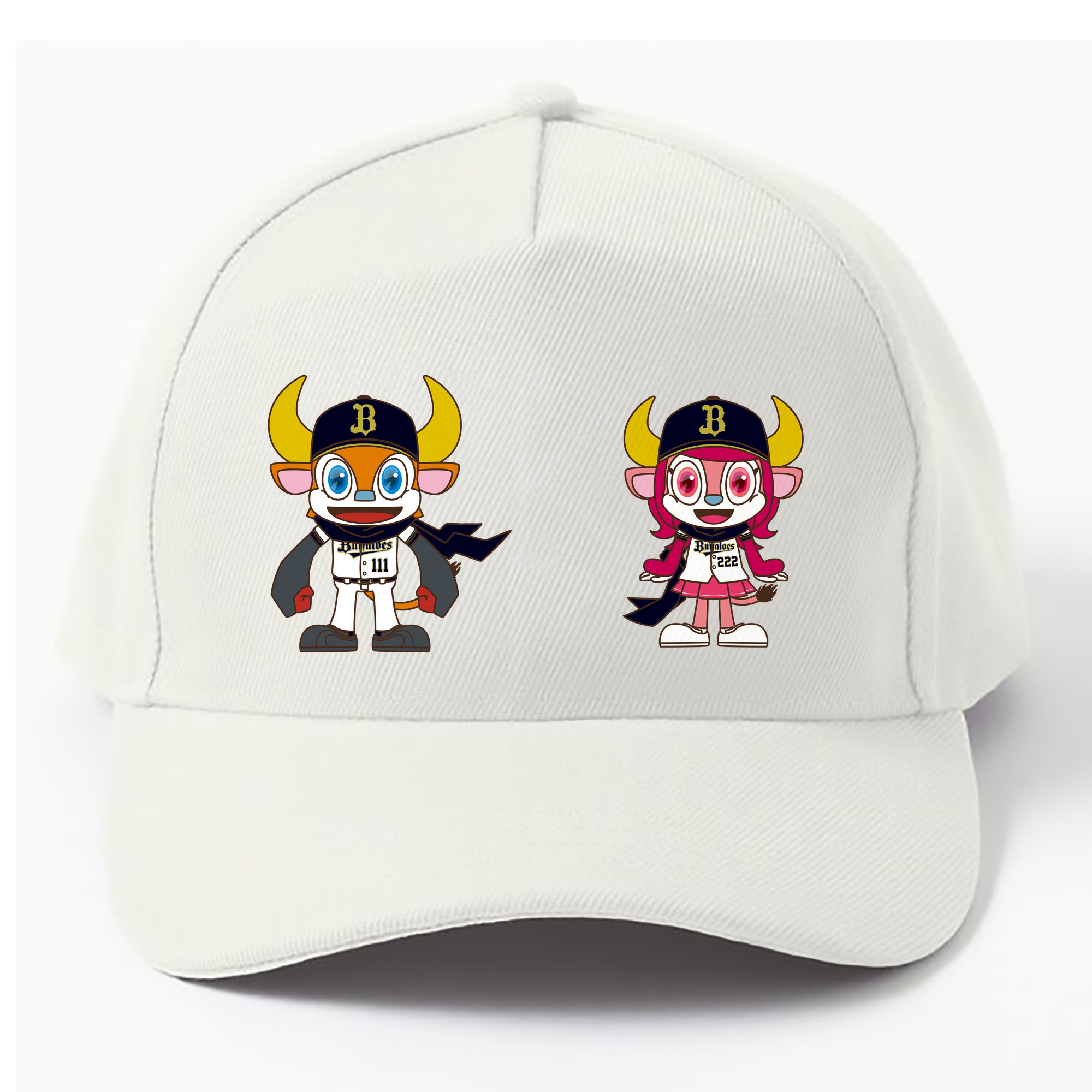 ORIX BUFFALOES MASCOT BUFFALO BULL BUFFALO BELL ORIGINAL SYMBOL 2019 Logo - ベースボールキャップ ・ 綿100％ ・ 男女兼用 ・ スポーツ 帽子 ・ 日常使い 散歩 アウトドア 旅行用