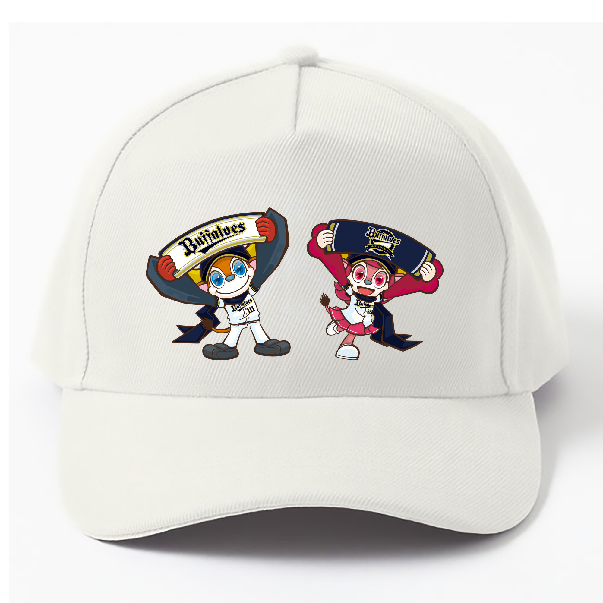 ORIX BUFFALOES MASCOT BUFFALO BULL BUFFALO BELL APPLICATION TOWEL Logo - ベースボールキャップ ・ 綿100％ ・ 男女兼用 ・ スポーツ 帽子 ・ 日常使い 散歩 アウトドア 旅行用