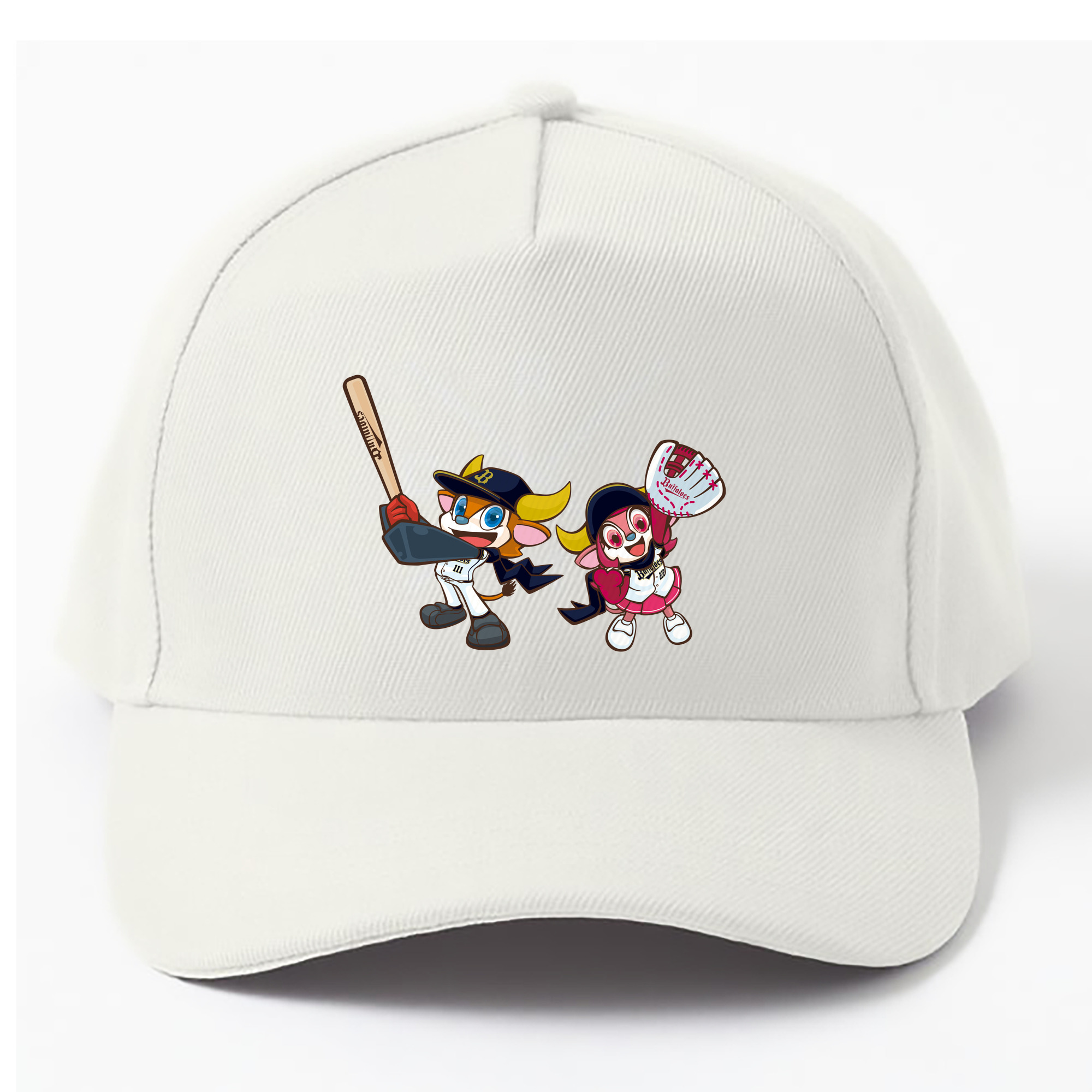 ORIX BUFFALOES MASCOT BUFFALO BULL BUFFALO BELL BAT GLOVE APPLICATION SYMBOL 2019 Logo - ベースボールキャップ ・ 綿100％ ・ 男女兼用 ・ スポーツ 帽子 ・ 日常使い 散歩 アウトドア 旅行用