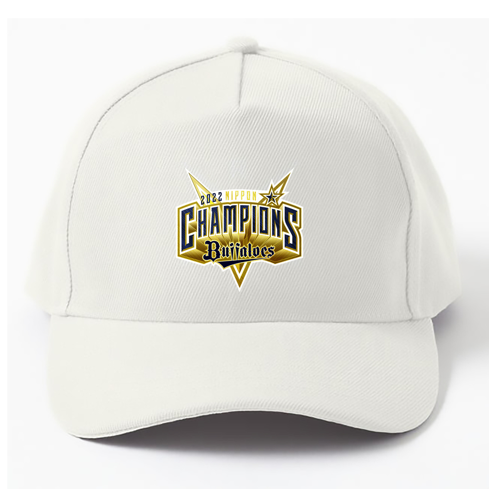ORIX BUFFALOES NIPPON CHAMPIONS 2022 EMBLEM Logo - ベースボールキャップ ・ 綿100％ ・ 男女兼用 ・ スポーツ 帽子 ・ 日常使い 散歩 アウトドア 旅行用