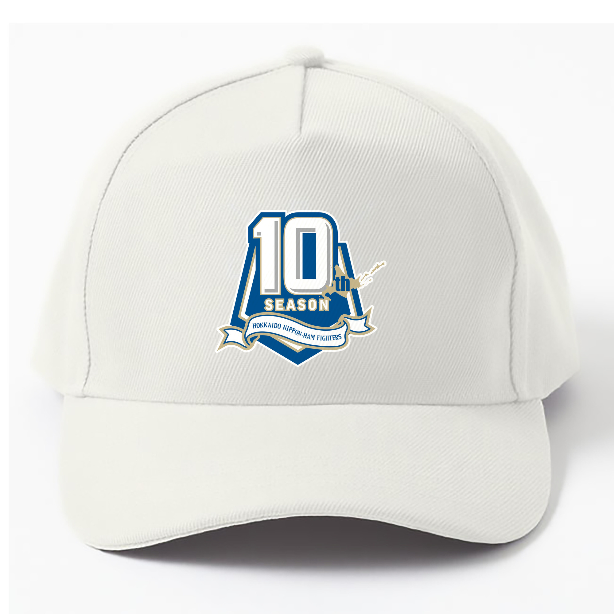 HOKKAIDO NIPPON-HAM FIGHTERS 10TH SEASON ANNIVERSARY Logo - ベースボールキャップ ・ 綿100％ ・ 男女兼用 ・ スポーツ 帽子 ・ 日常使い 散歩 アウトドア 旅行用