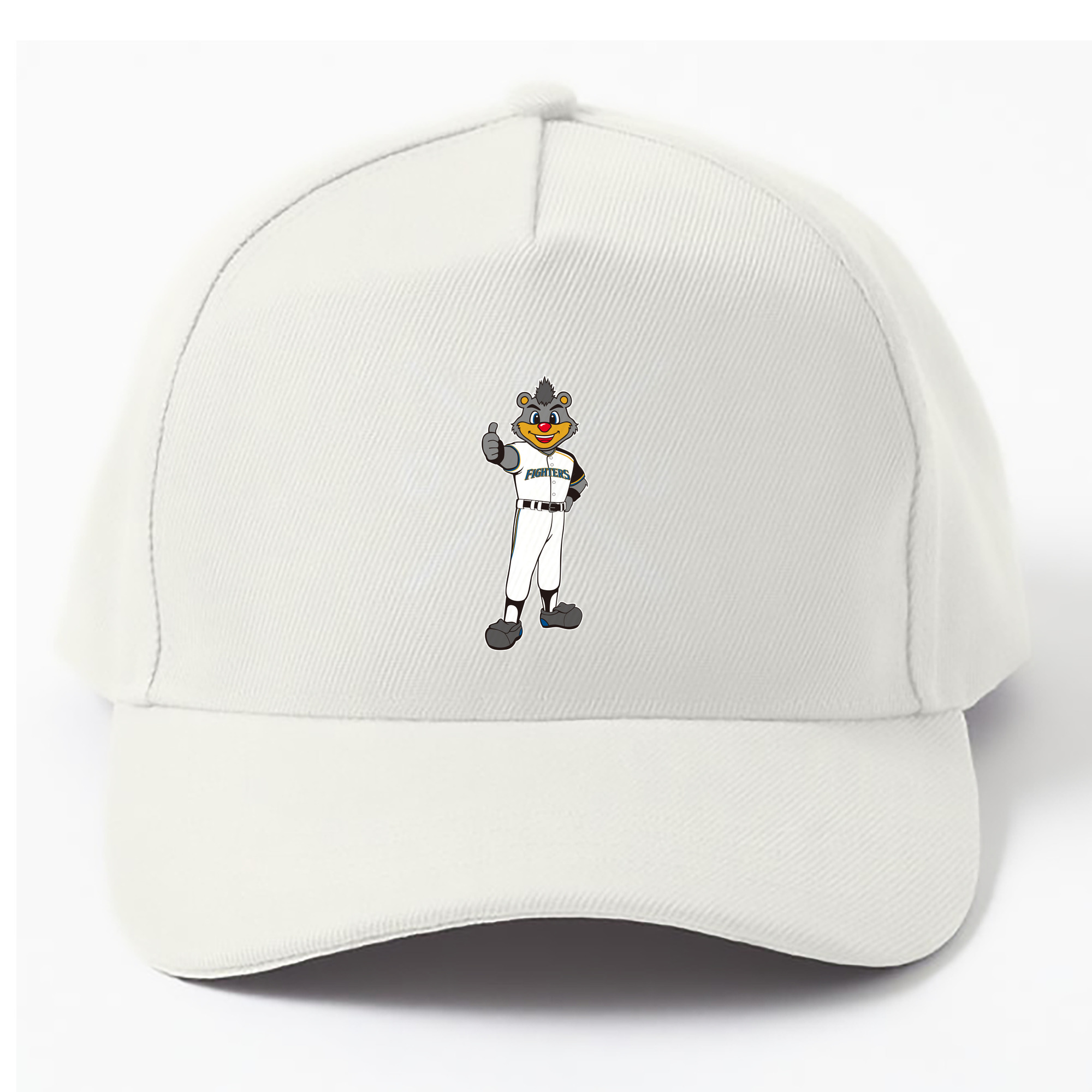 HOKKAIDO NIPPON-HAM FIGHTERS MASCOT BRISKY THE BEAR 2004 2010 HOME UNIFORM ORIGINAL Logo - ベースボールキャップ ・ 綿100％ ・ 男女兼用 ・ スポーツ 帽子 ・ 日常使い 散歩 アウトドア 旅行用