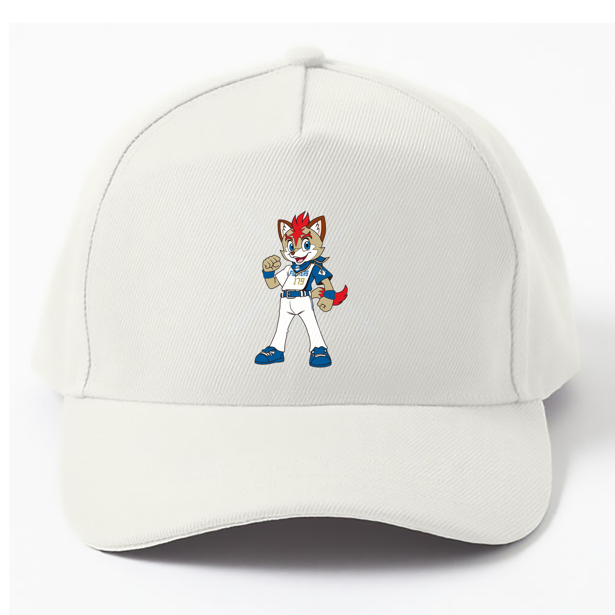 HOKKAIDO NIPPON-HAM FIGHTERS MASCOT FREP THE FOX ORIGINAL 2022 Logo - ベースボールキャップ ・ 綿100％ ・ 男女兼用 ・ スポーツ 帽子 ・ 日常使い 散歩 アウトドア 旅行用