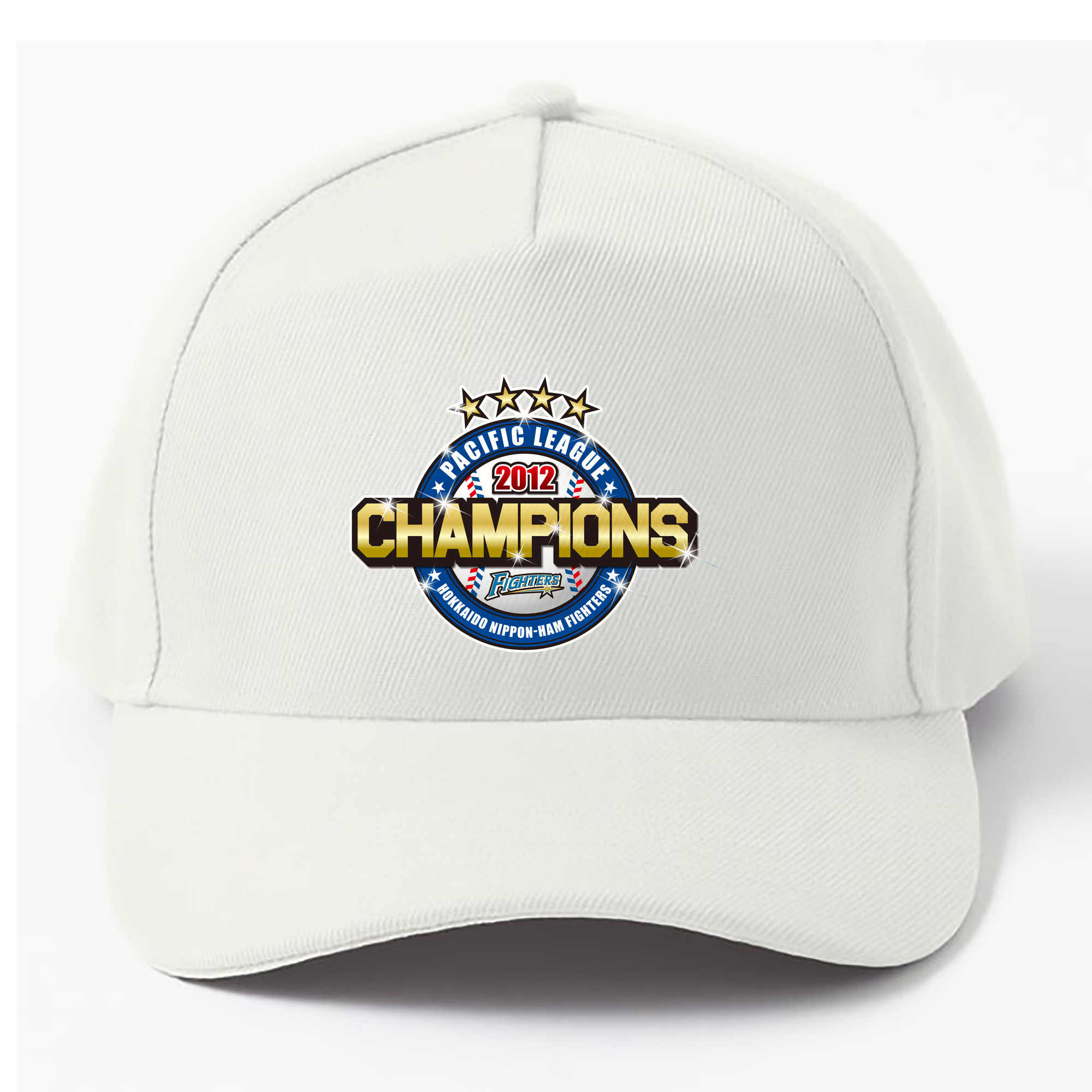 HOKKAIDO NIPPON-HAM FIGHTERS 2012 PACIFIC LEAGUE CHAMPIONS EMBLEM Logo - ベースボールキャップ ・ 綿100％ ・ 男女兼用 ・ スポーツ 帽子 ・ 日常使い 散歩 アウトドア 旅行用