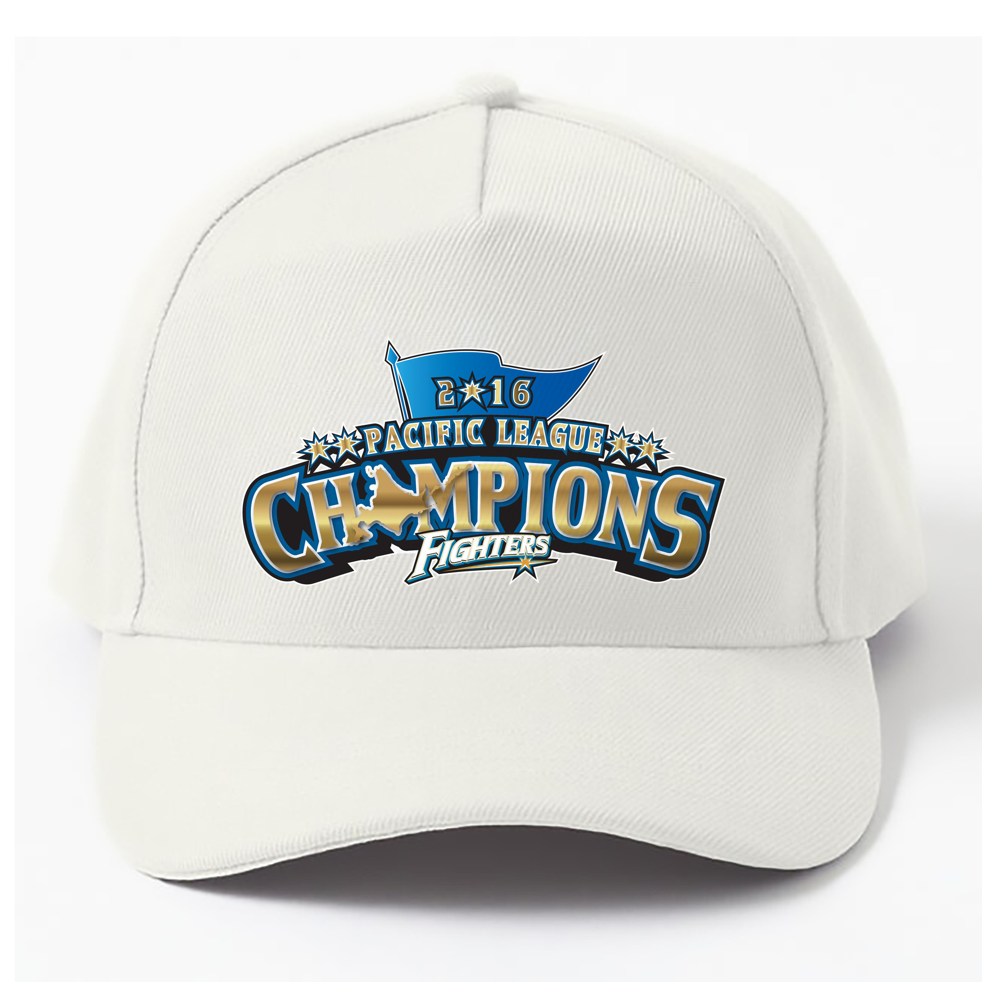 HOKKAIDO NIPPON-HAM FIGHTERS 2016 PACIFIC LEAGUE CHAMPIONS EMBLEM Logo - ベースボールキャップ ・ 綿100％ ・ 男女兼用 ・ スポーツ 帽子 ・ 日常使い 散歩 アウトドア 旅行用