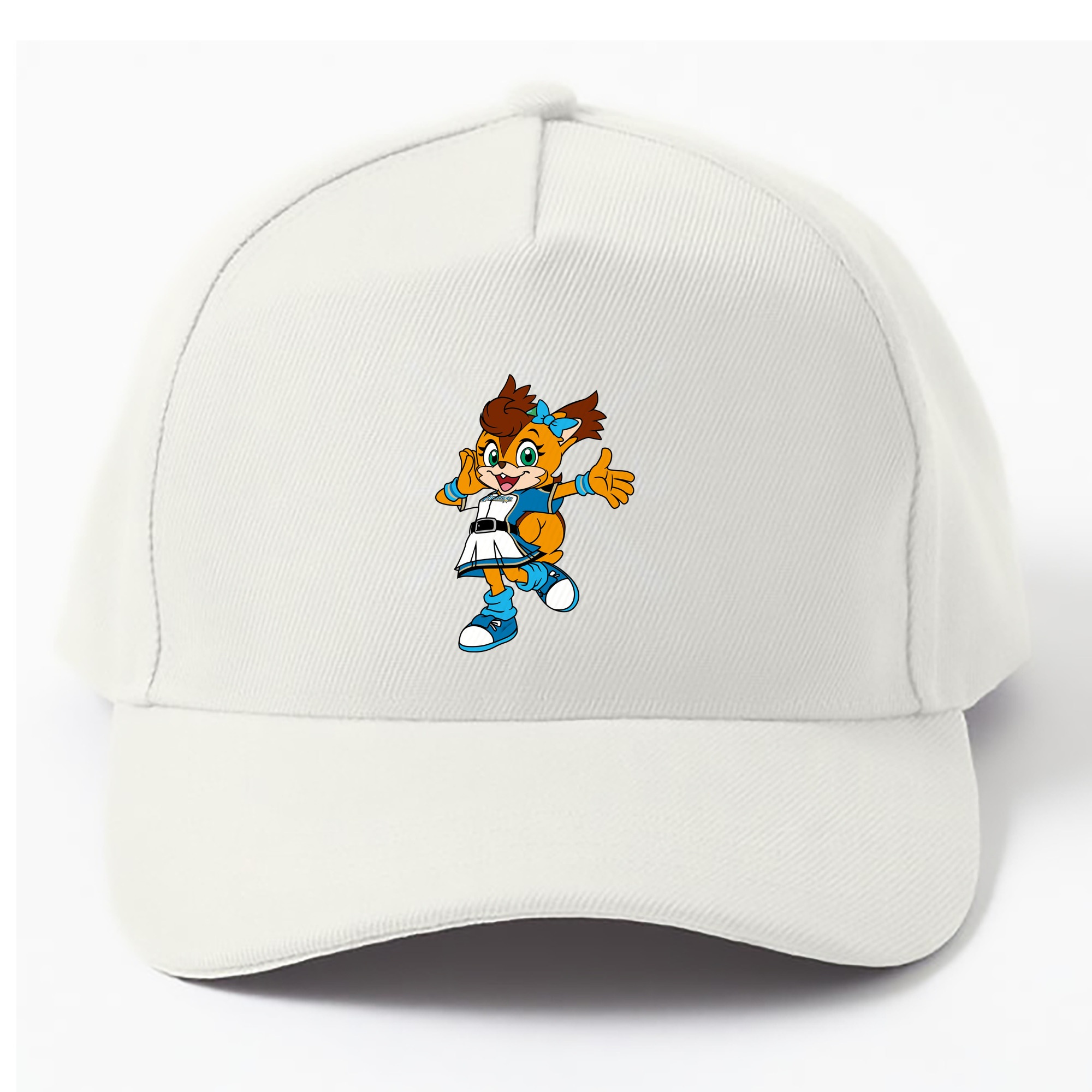 HOKKAIDO NIPPON-HAM FIGHTERS MASCOT POLLY POLARIS APPLICATION SPEAK VOICE Logo - ベースボールキャップ ・ 綿100％ ・ 男女兼用 ・ スポーツ 帽子 ・ 日常使い 散歩 アウトドア 旅行用