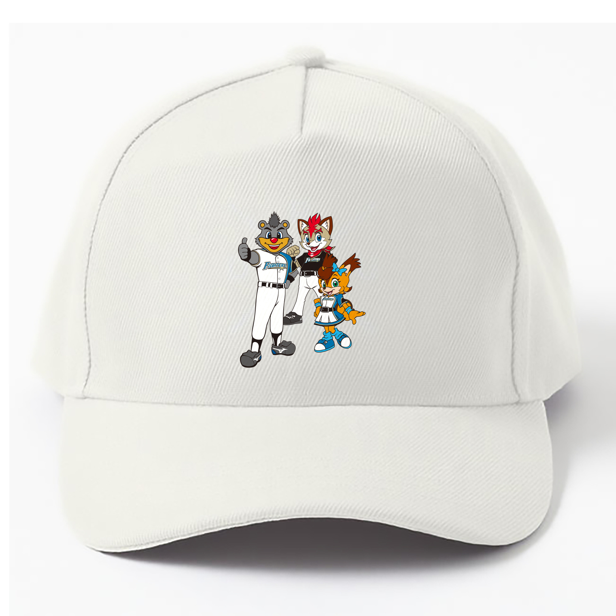 Hokkaido Nippon-HAM Fighters Mascot Logo - ベースボールキャップ ・ 綿100％ ・ 男女兼用 ・ スポーツ 帽子 ・ 日常使い 散歩 アウトドア 旅行用