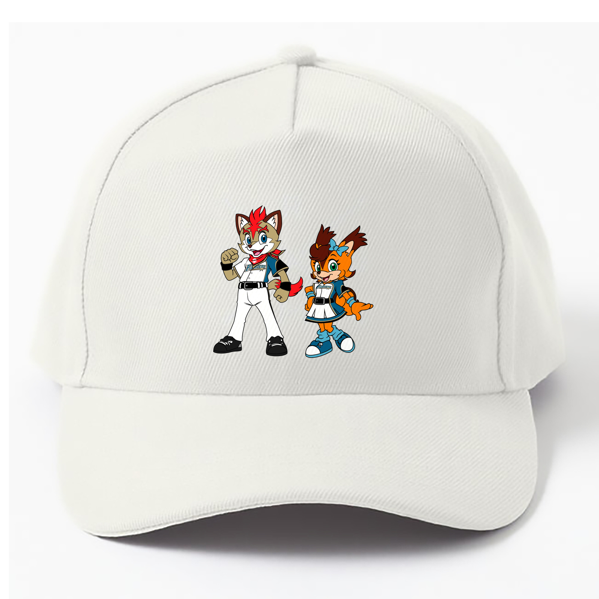 HOKKAIDO NIPPON-HAM FIGHTERS MASCOT FREP THE FOX POLLY POLARIS Logo - ベースボールキャップ ・ 綿100％ ・ 男女兼用 ・ スポーツ 帽子 ・ 日常使い 散歩 アウトドア 旅行用