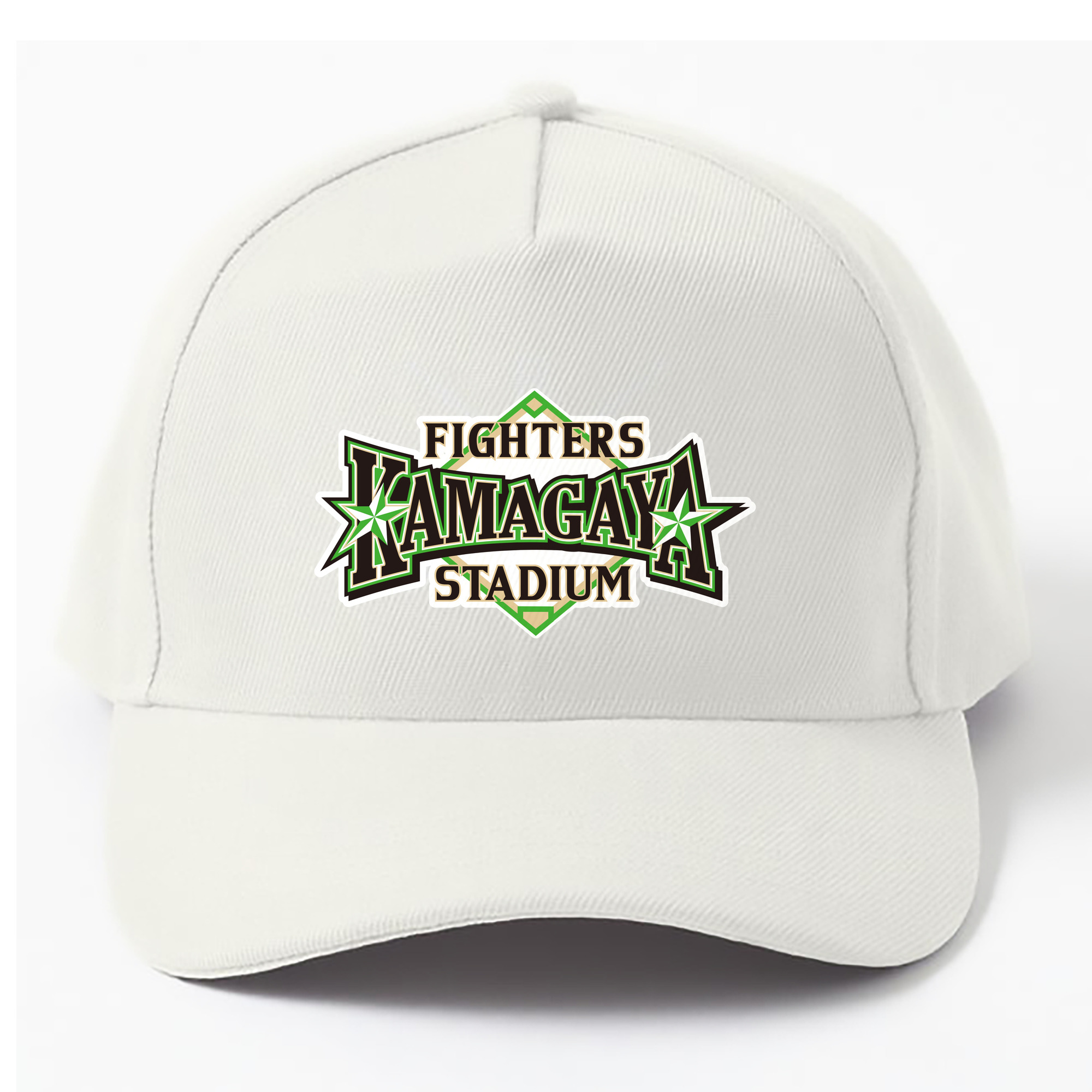 KAMAGAYA FIGHTERS STADIUM Logo - ベースボールキャップ ・ 綿100％ ・ 男女兼用 ・ スポーツ 帽子 ・ 日常使い 散歩 アウトドア 旅行用