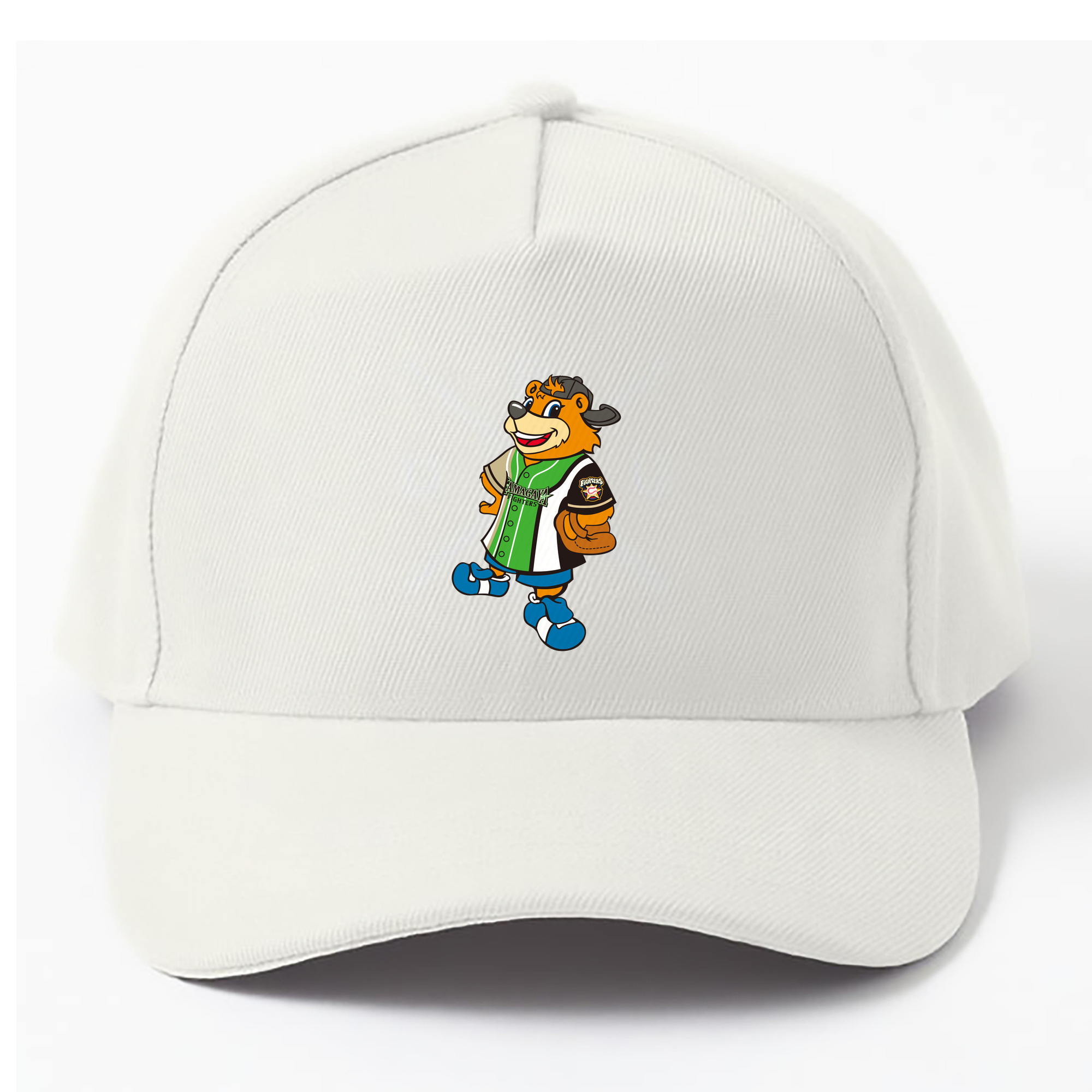 HOKKAIDO NIPPON-HAM FIGHTERS CUBBY THE BEAR KAMAGAYA FIGHTERS Logo 1 - ベースボールキャップ ・ 綿100％ ・ 男女兼用 ・ スポーツ 帽子 ・ 日常使い 散歩 アウトドア 旅行用